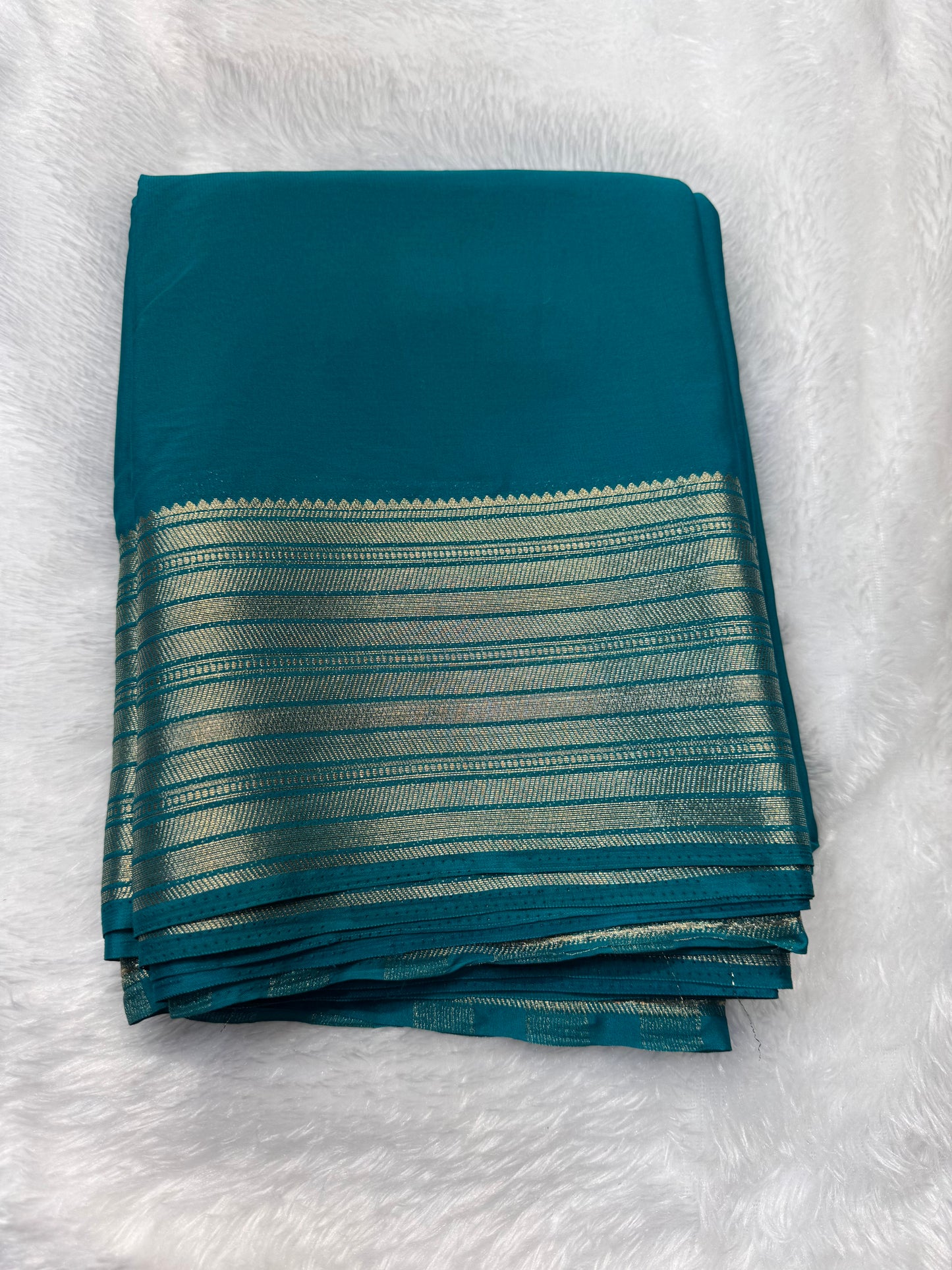 Premium Crepe with Stripe Big Border