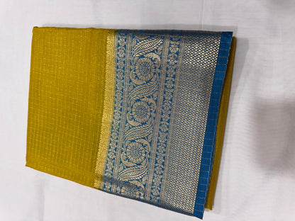 Viscose checks saree