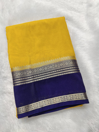 Crepe Plain Bentex Border -KW