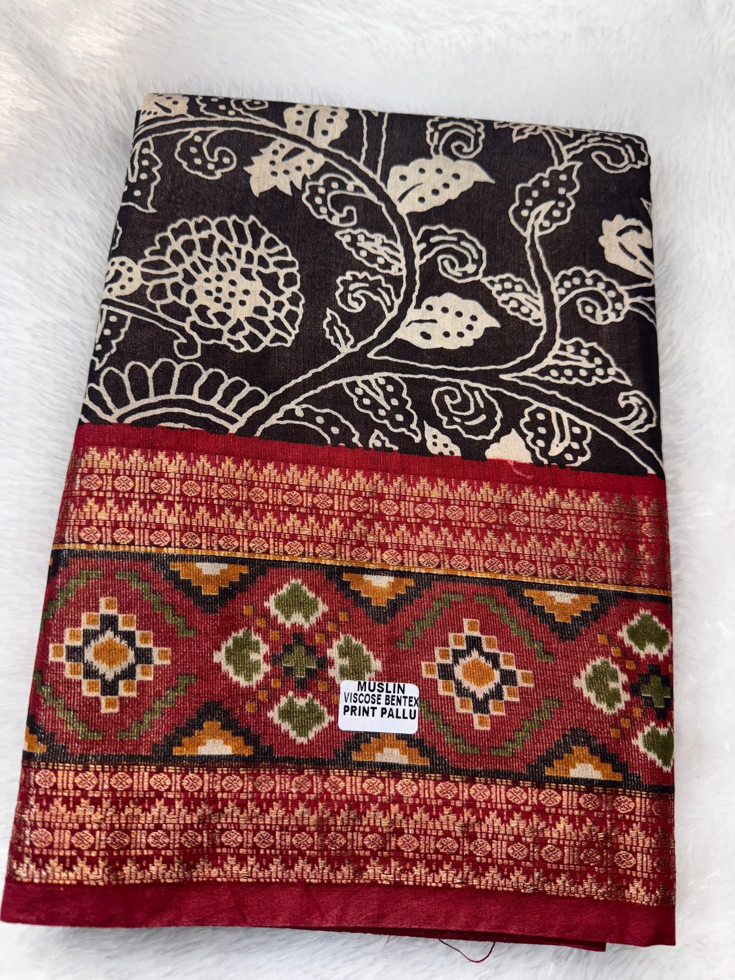 Muskin Viscose Bentex Border