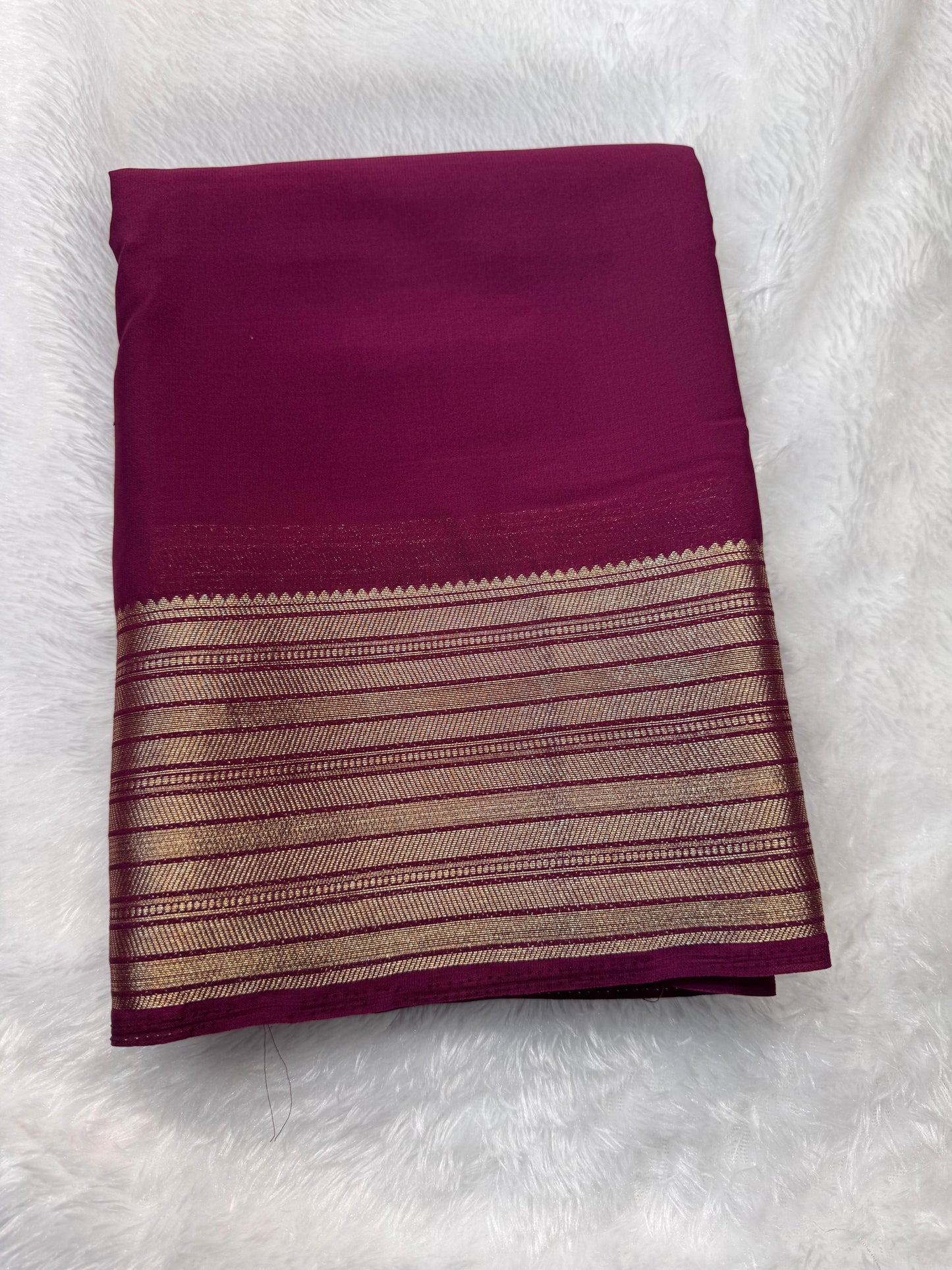 Premium Crepe with Stripe Big Border