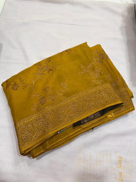 Tussar Silk Jaal Design