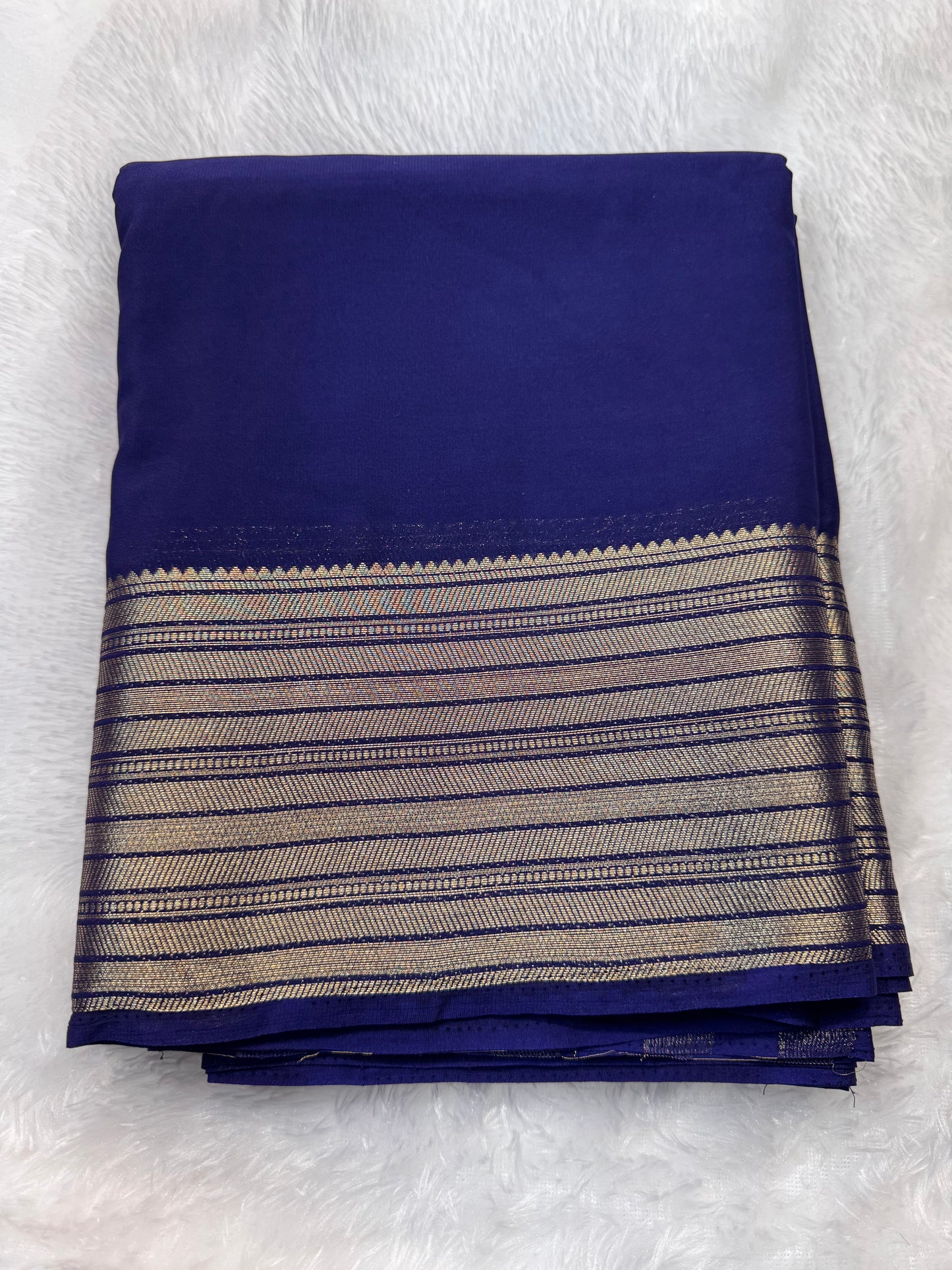 Premium Crepe with Stripe Big Border