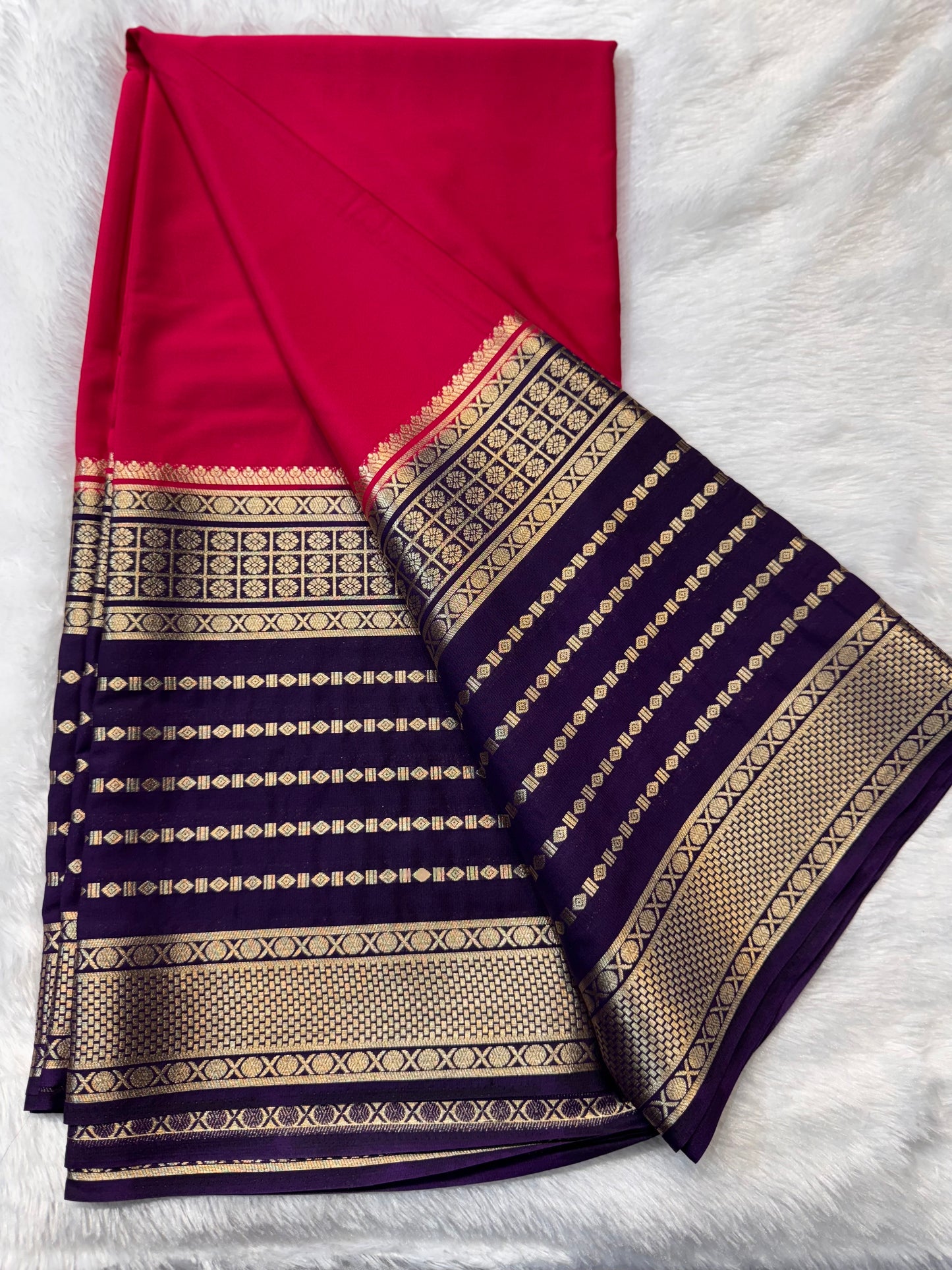 Premium Crepe with Contrast Border