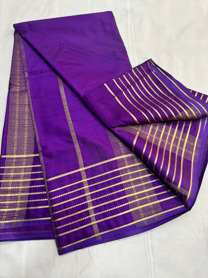 Semi Mysore Crape with Stripes