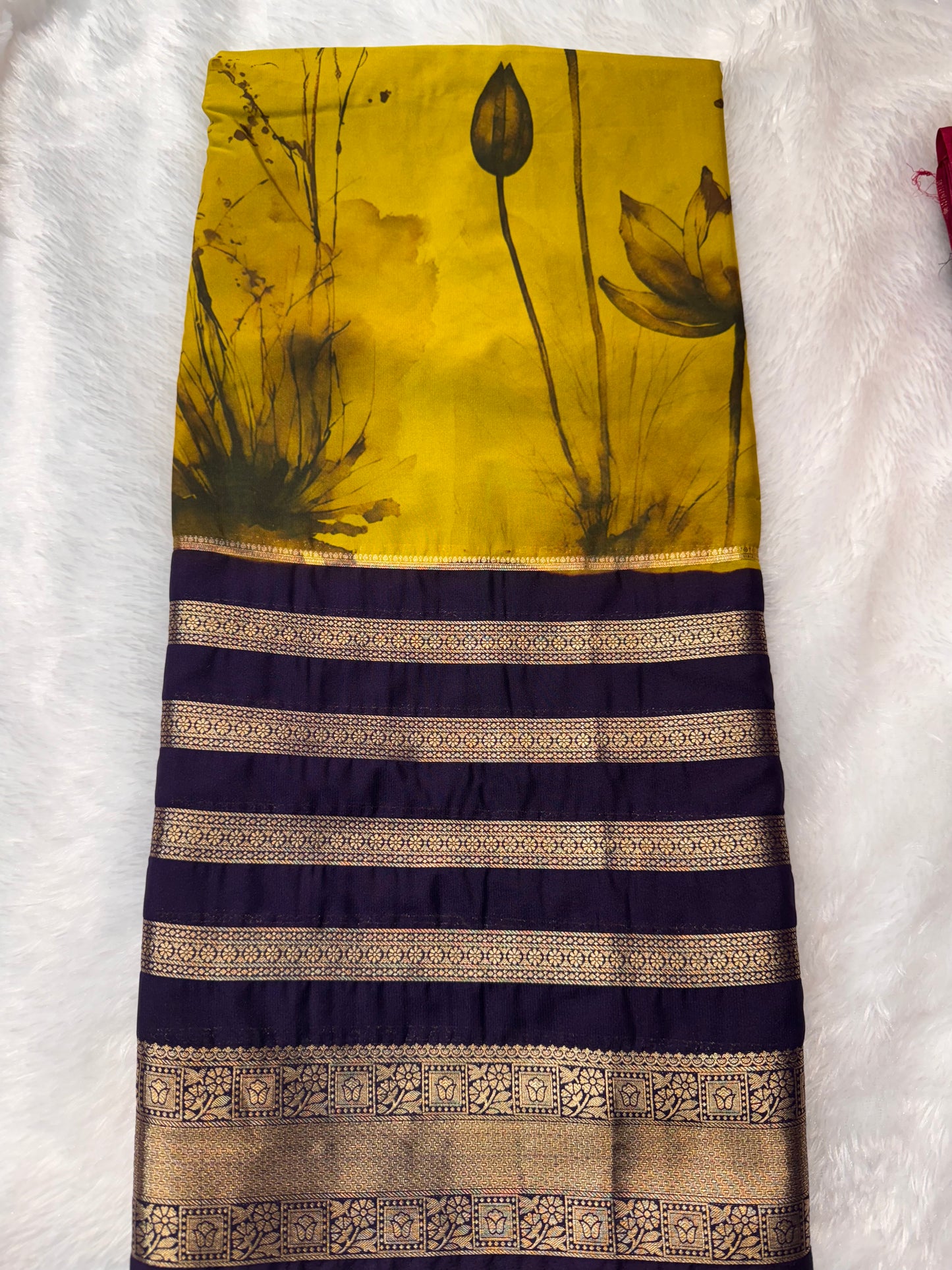 New Digital Crepe with Center Print