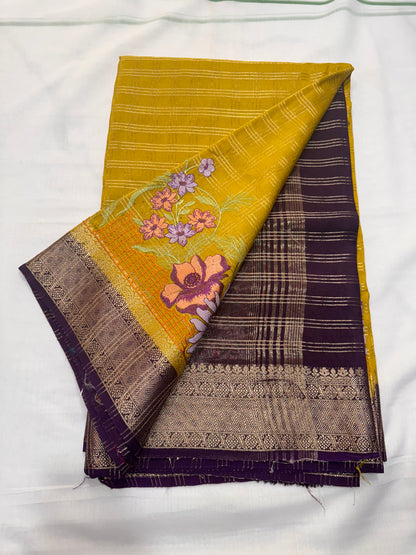 Crepe Viscose Chex Cut Work