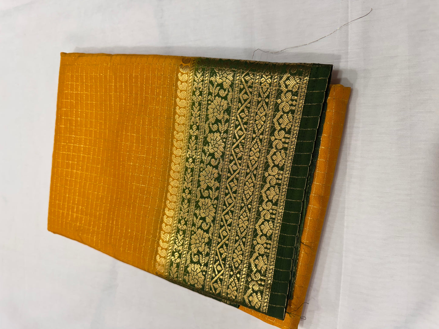 Viscose checks saree