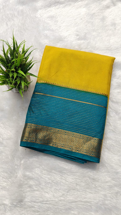 Crepe Plain KW Border Stripes-2