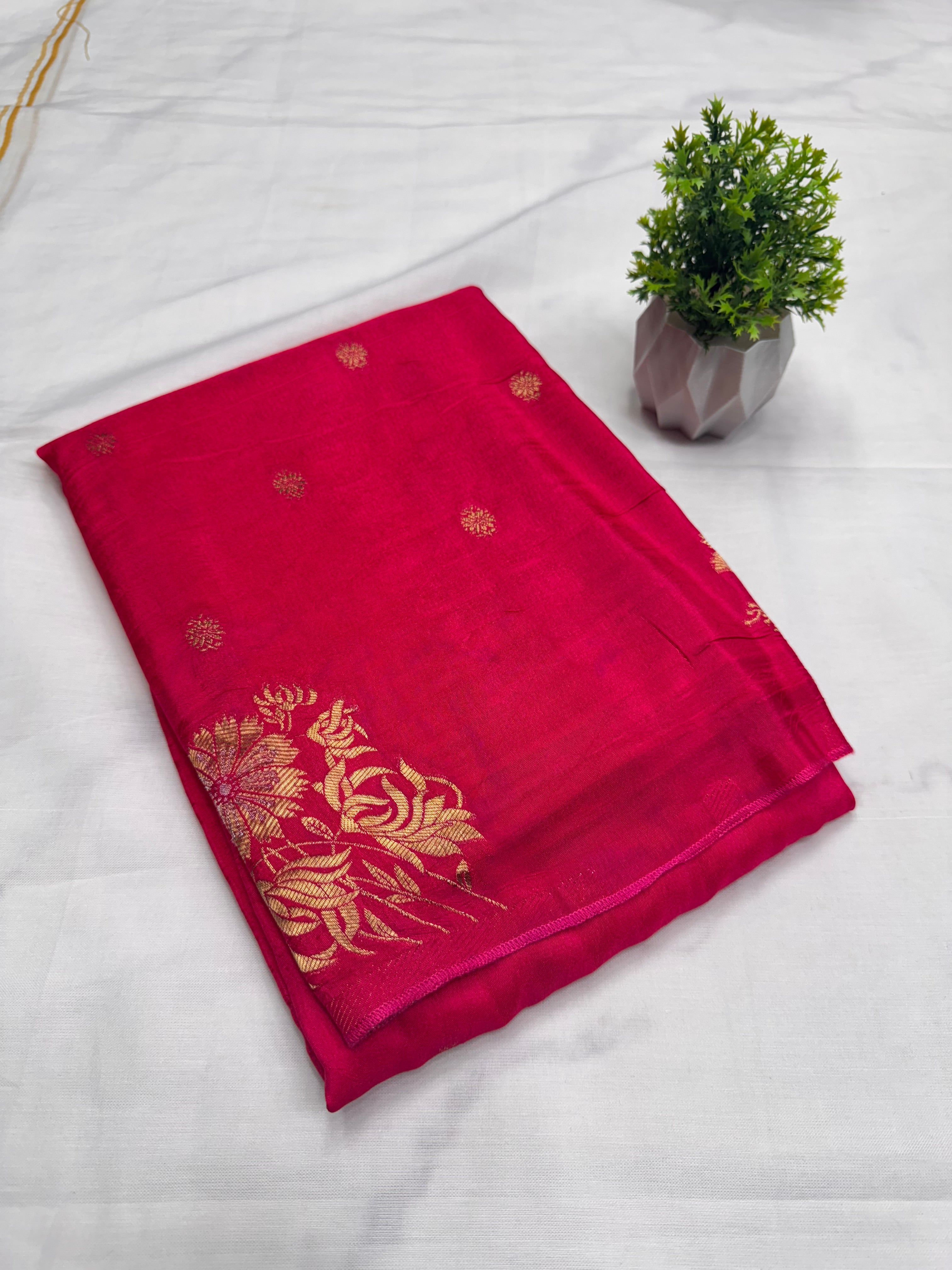 Viscose Silk BorderLess Flower