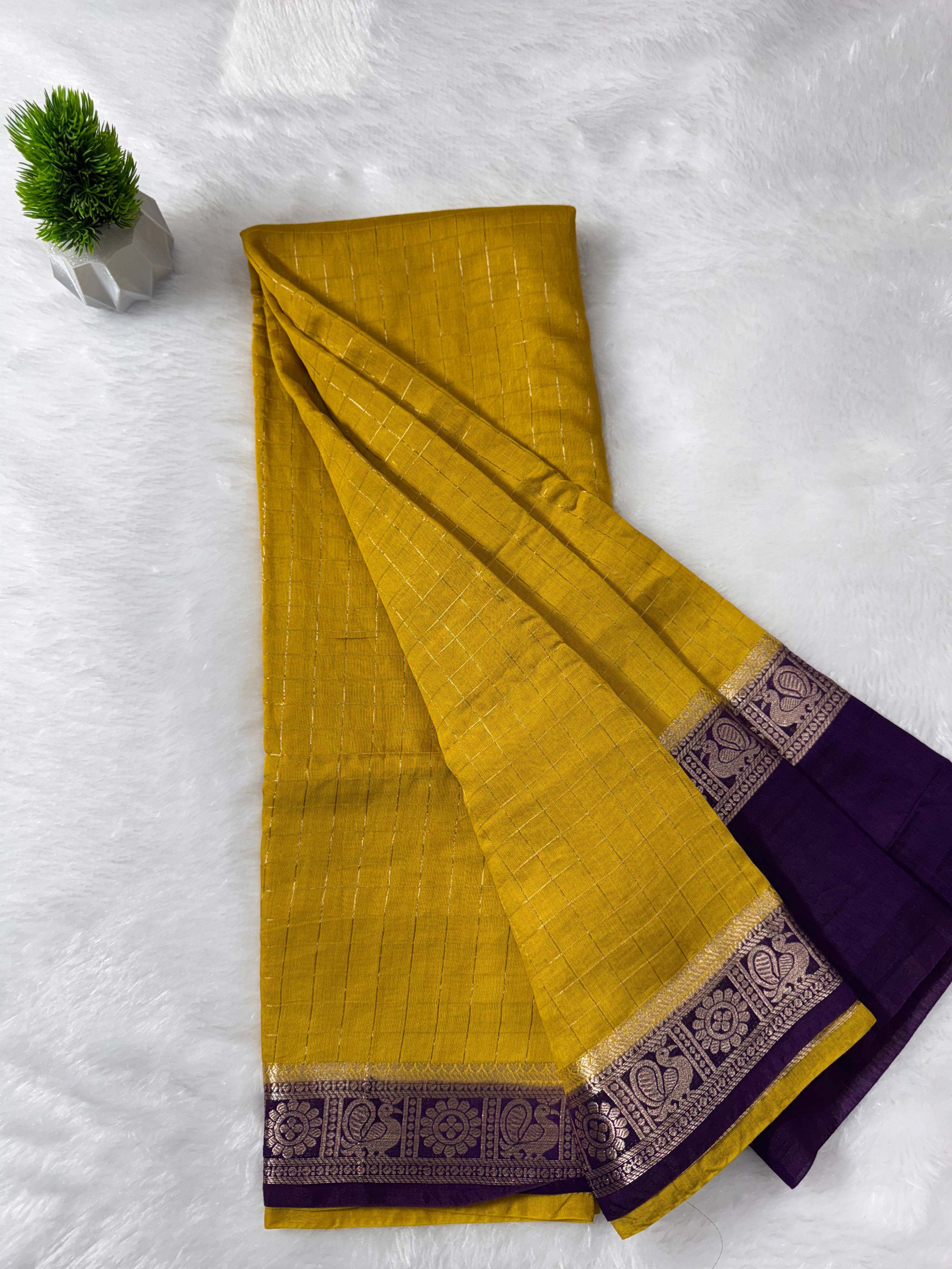 Assam Silk Bentex Peacock Border