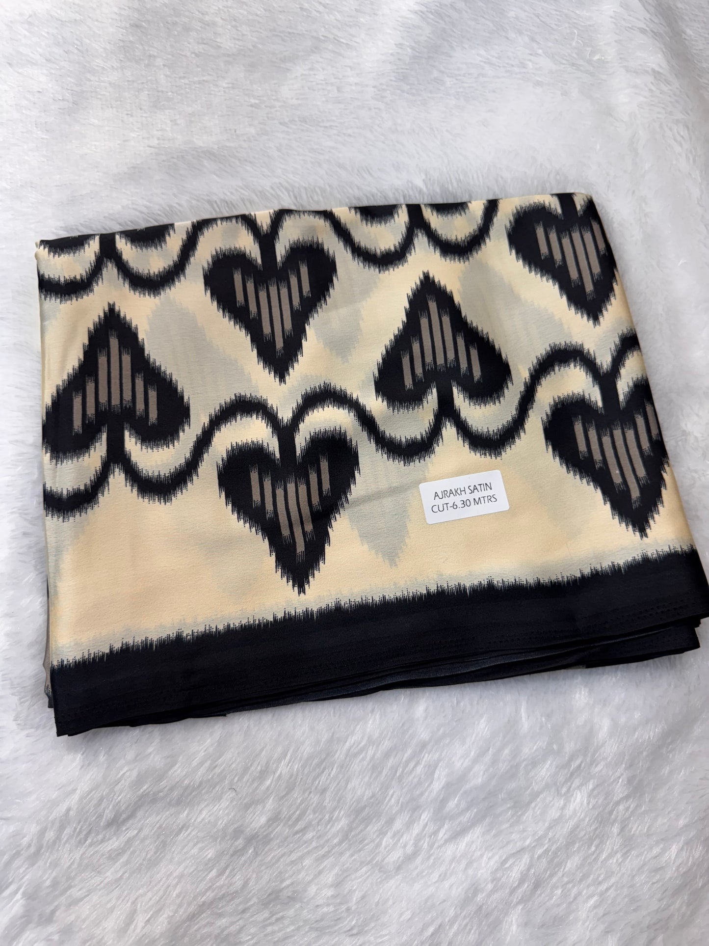 Semi Modal silk Ikkat Border
