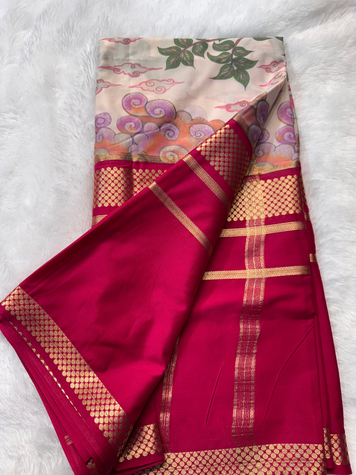 New Digital Crepe With Center Print