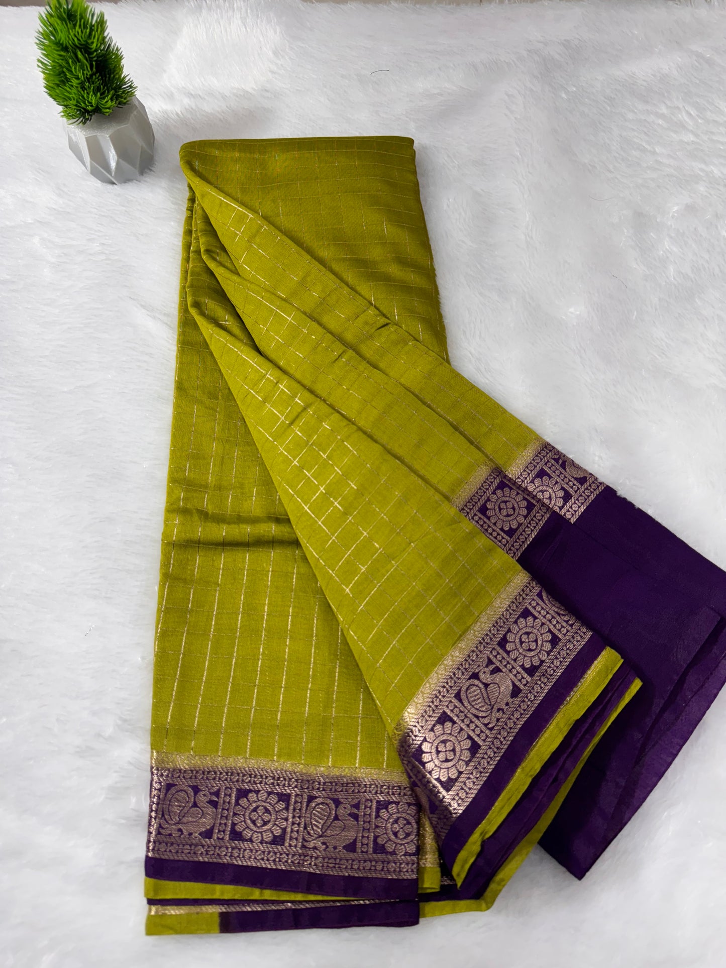 Assam Silk Bentex Peacock Border