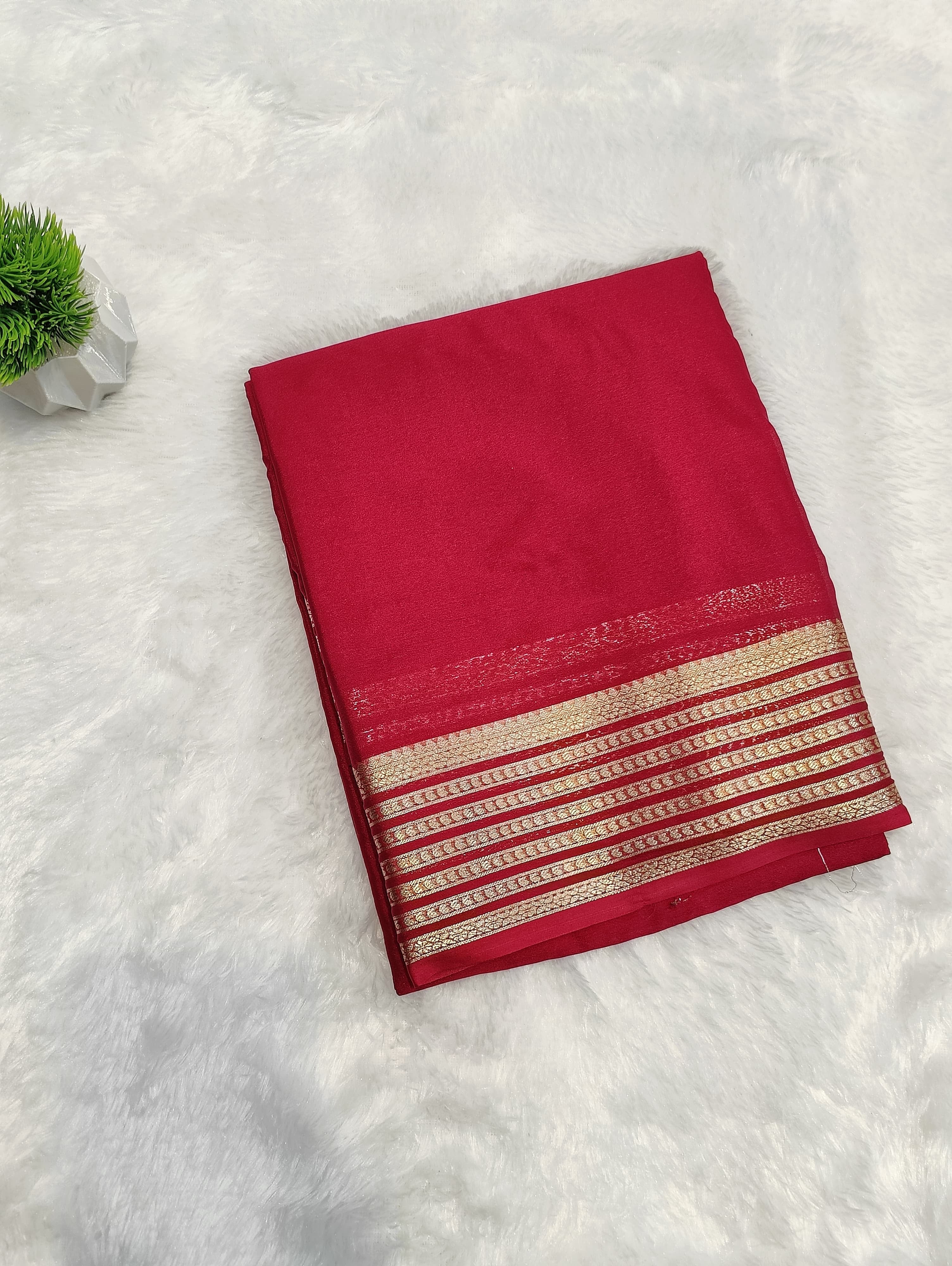 Semi Crepe Gatti Border