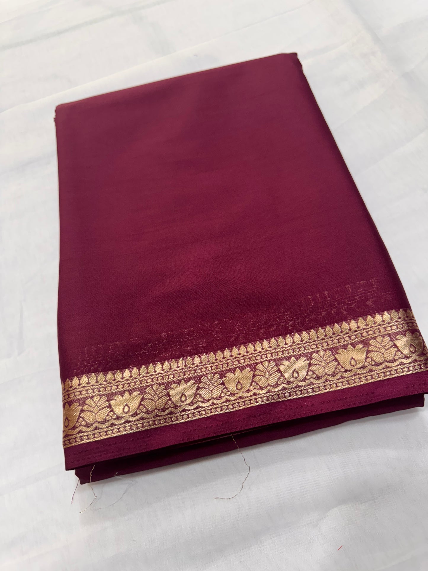 New Semi Crape small border