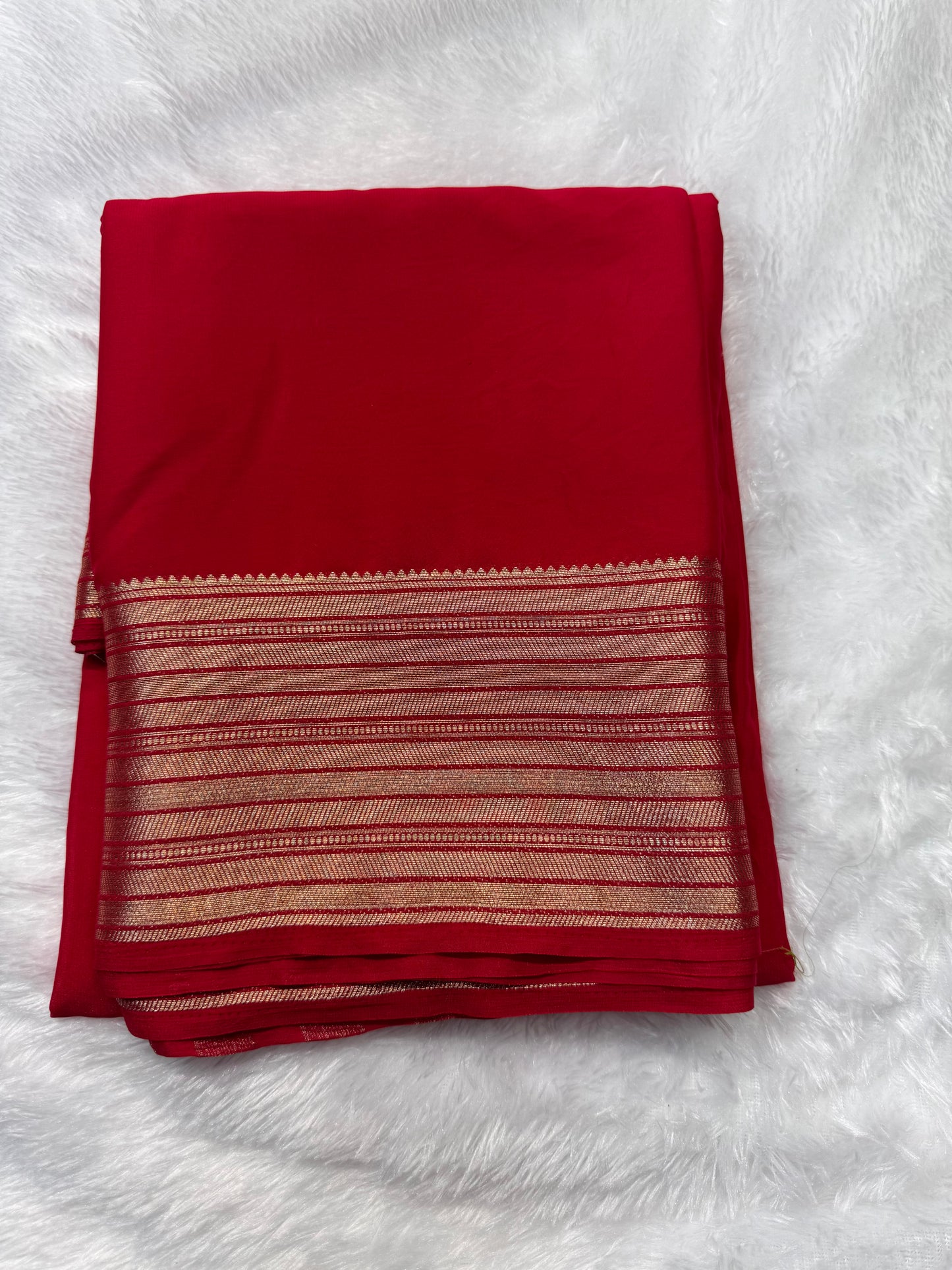 Premium Crepe with Stripe Big Border