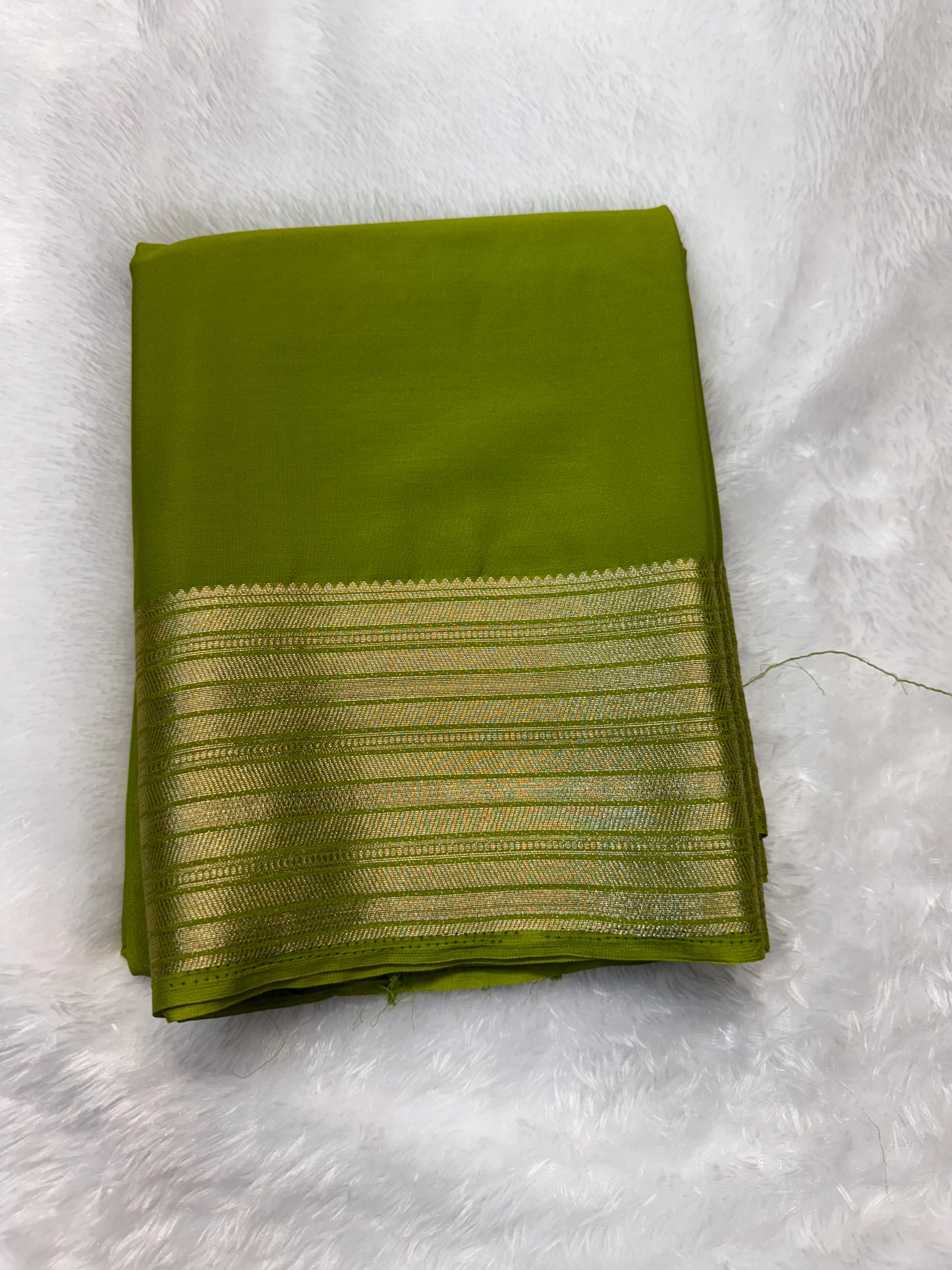 Premium Crepe with Stripe Big Border