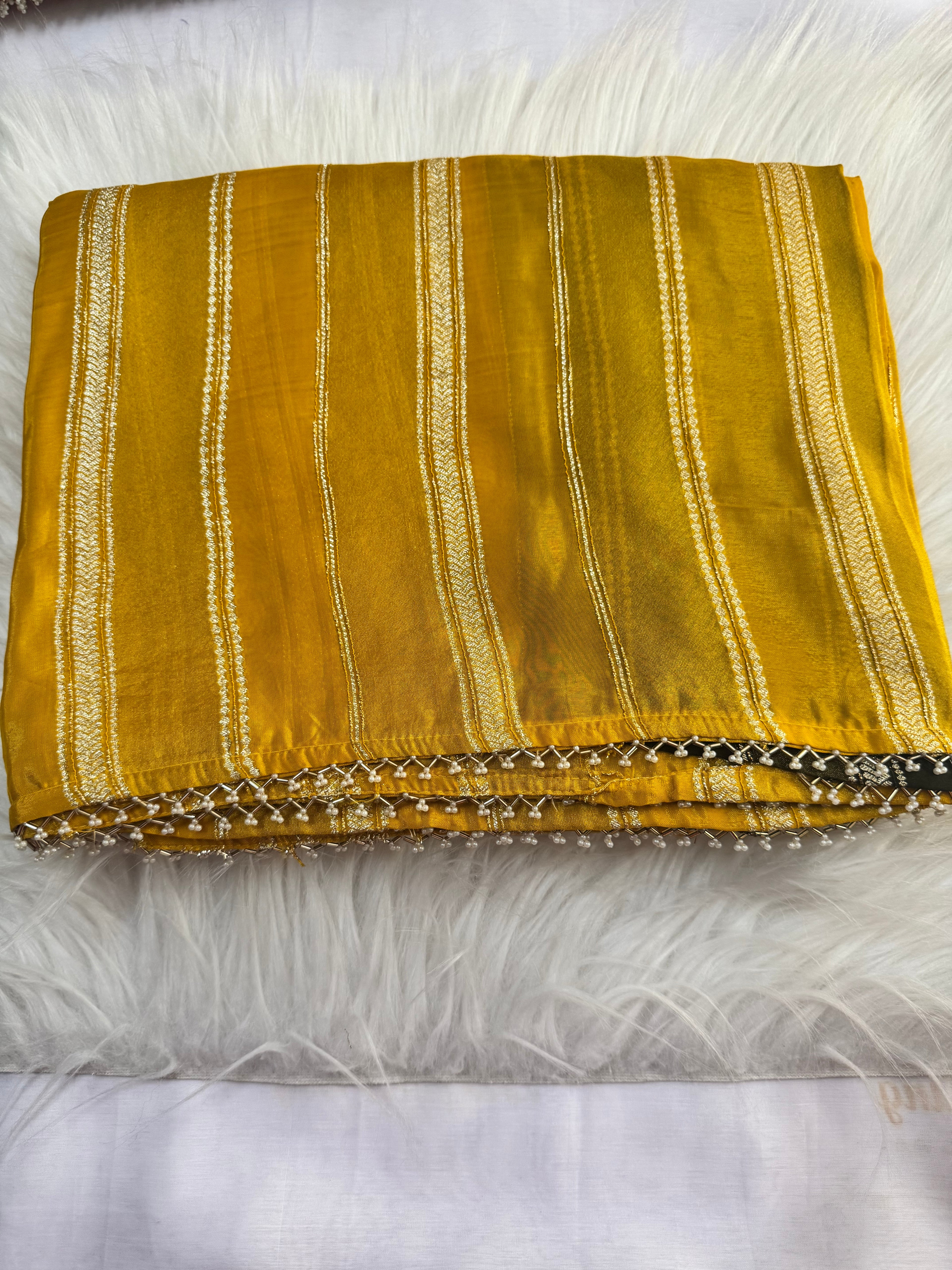 Premium Satin Fancy with Work