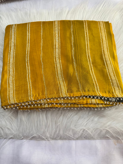 Premium Satin Fancy with Work