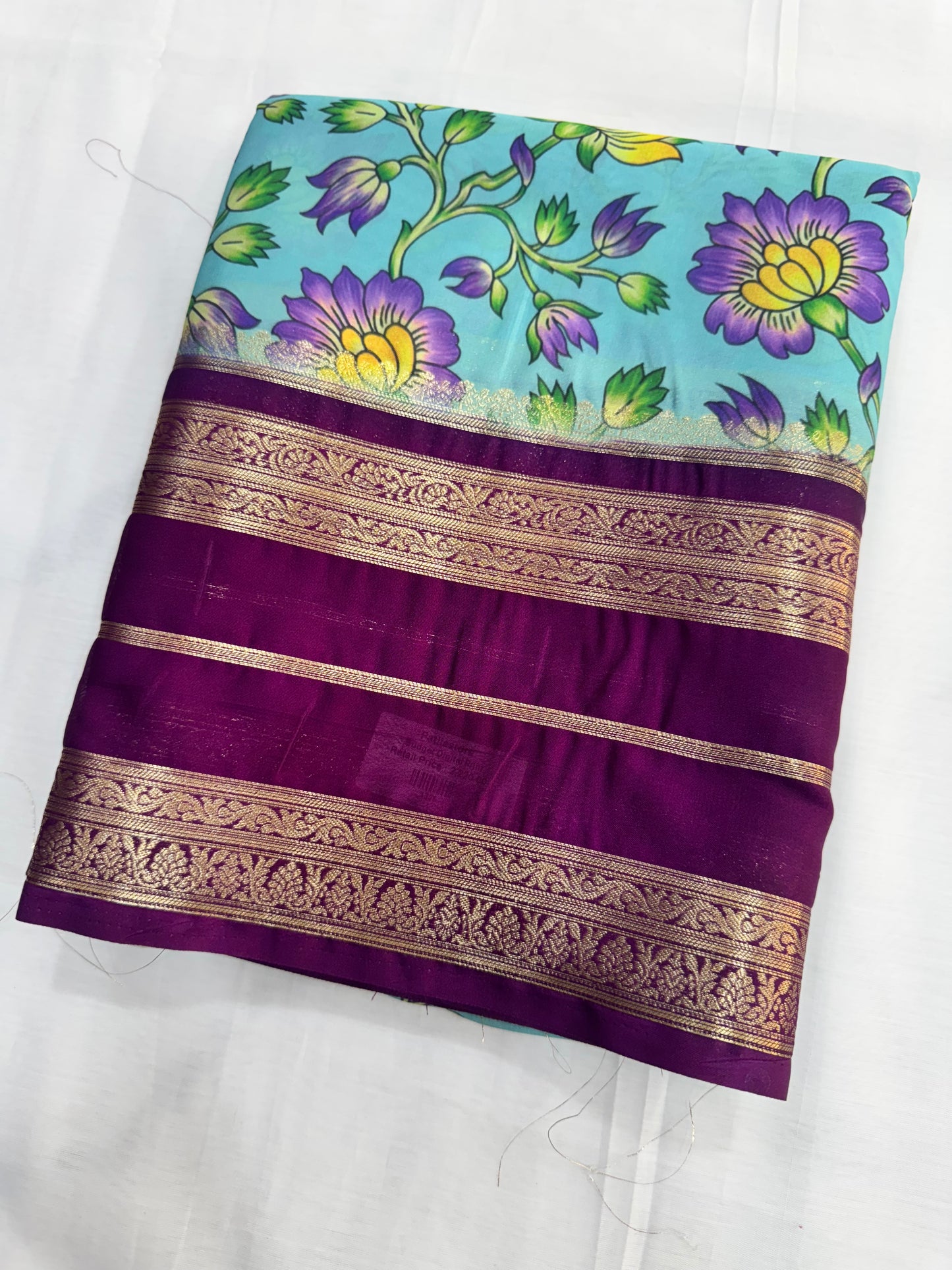 Semi Mysore Crepe Saree budget friendly saree