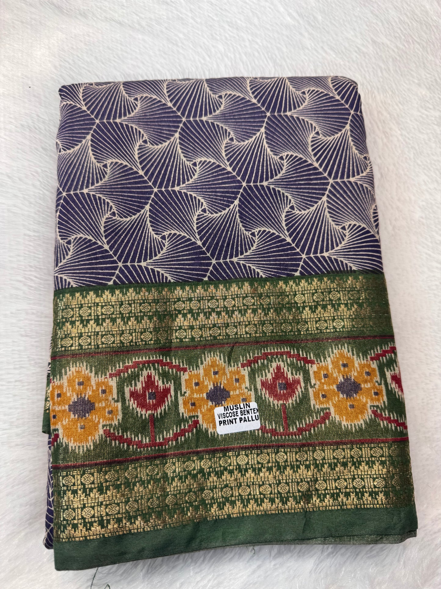 Muskin Viscose Bentex Border