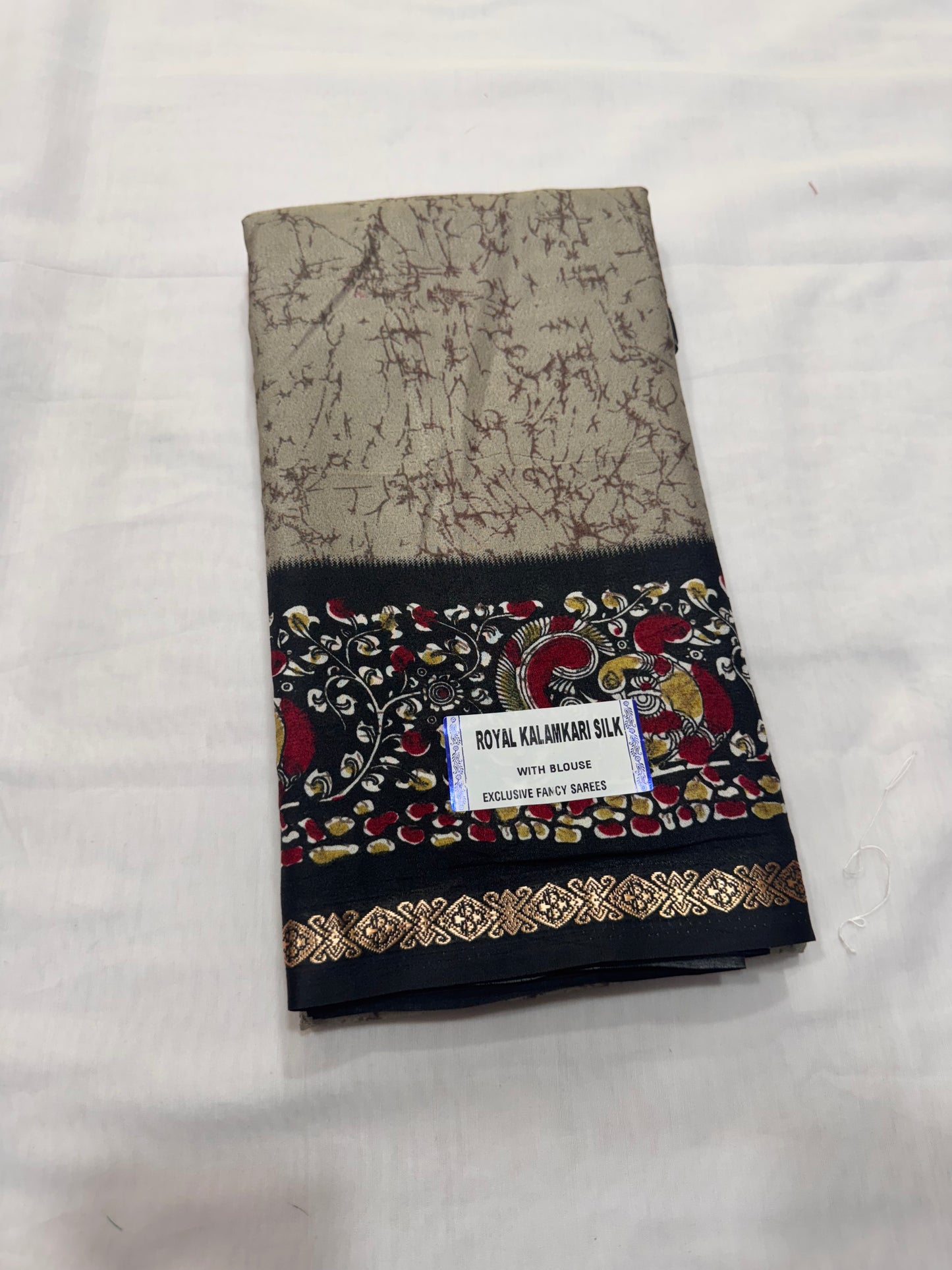 Royal Kalamkari Silk Fancy Sarees