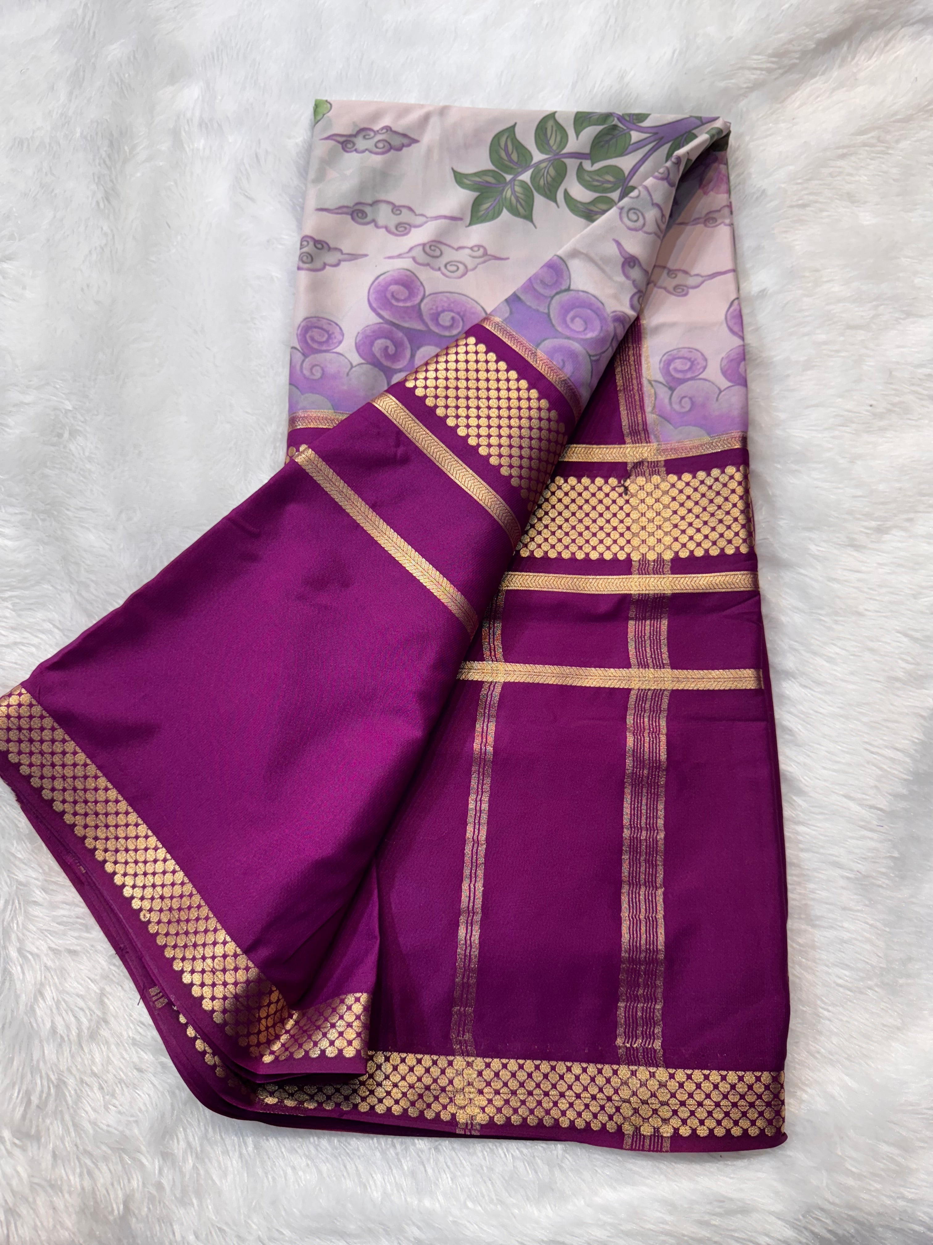 New Digital Crepe With Center Print