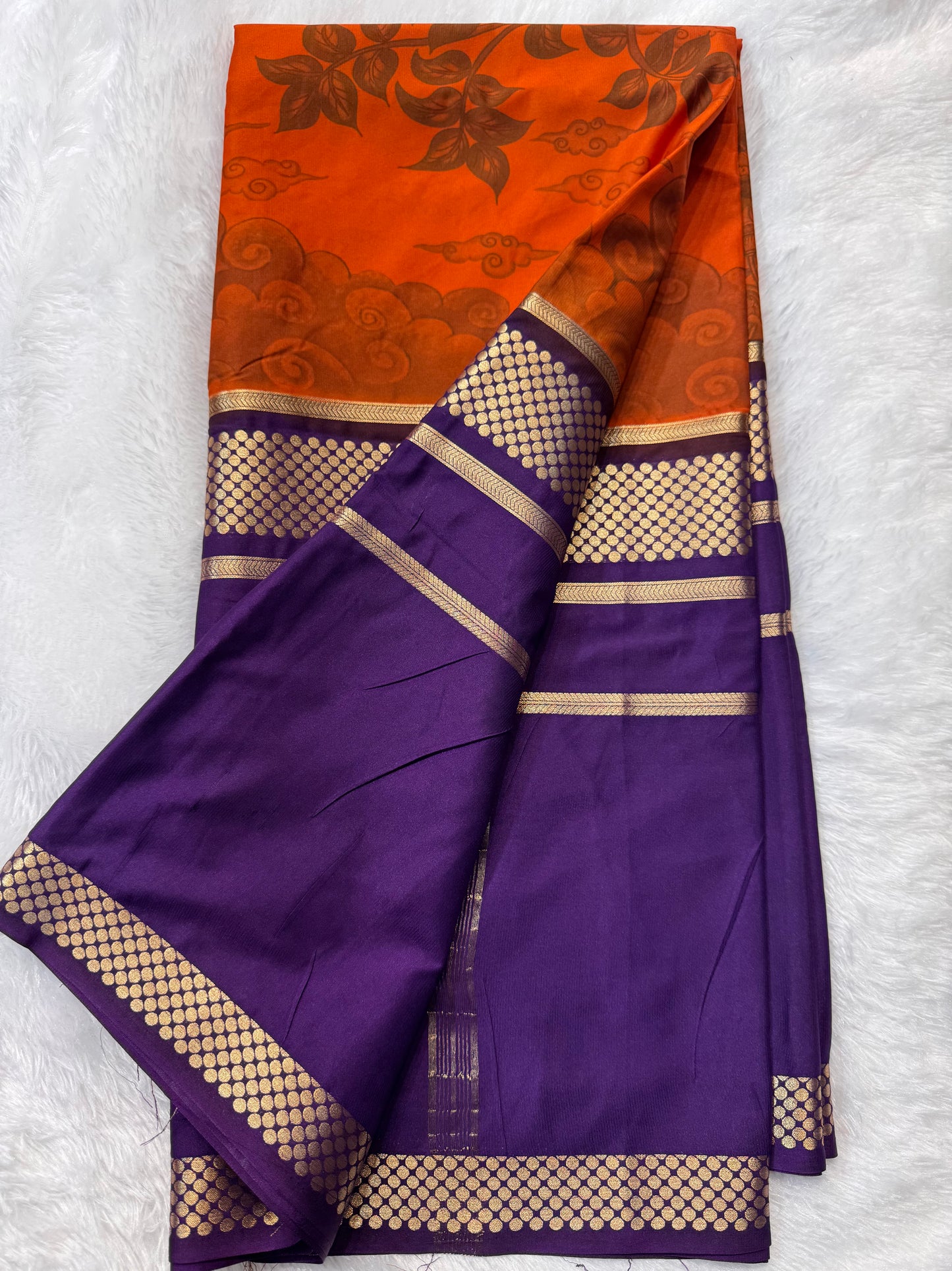 New Digital Crepe With Center Print