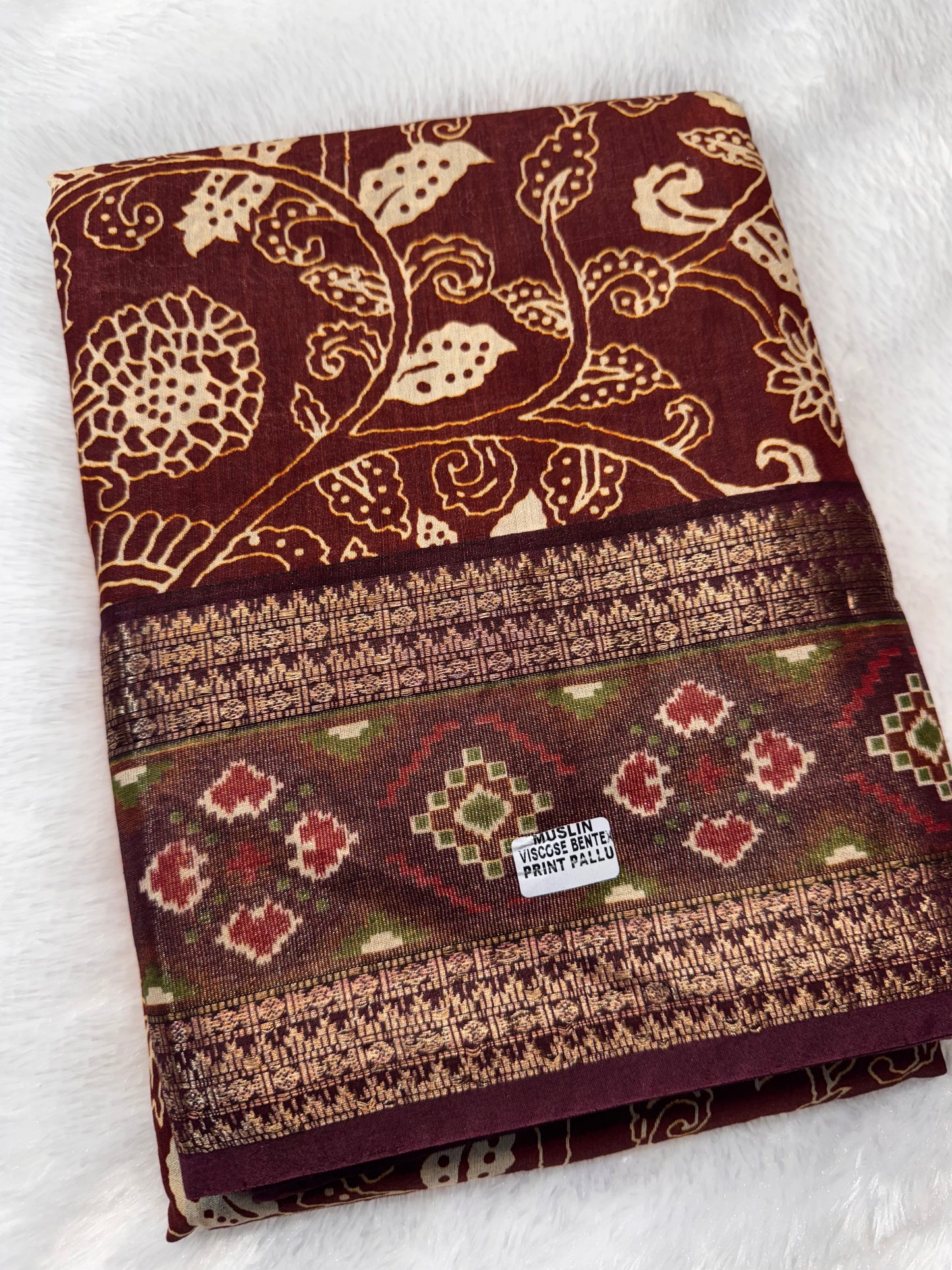 Muskin Viscose Bentex Border