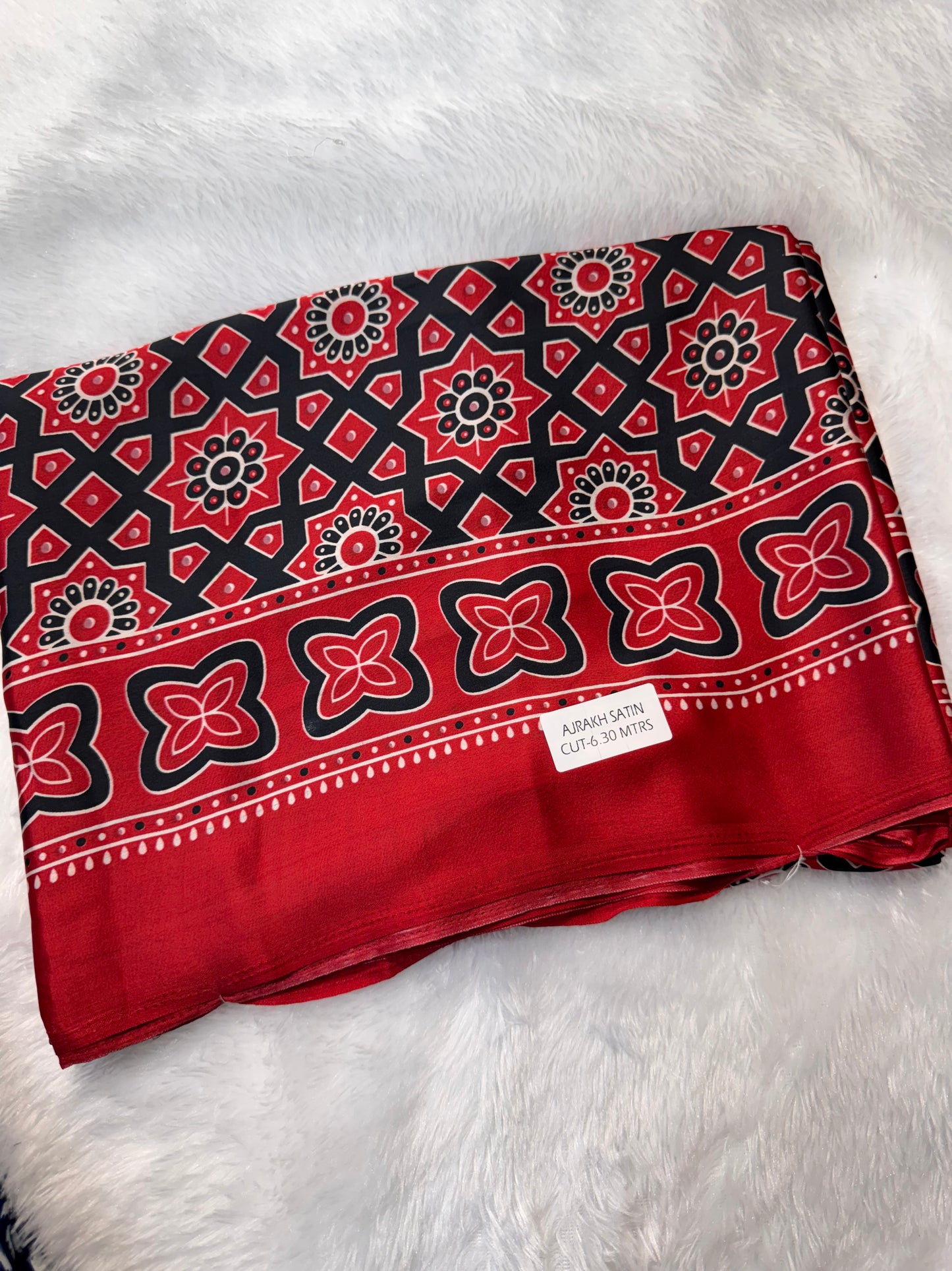 Semi Modal silk Ikkat Border