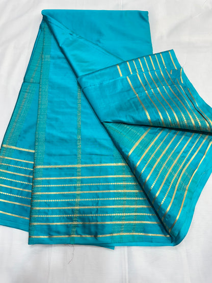 Semi Mysore Crape with Stripes