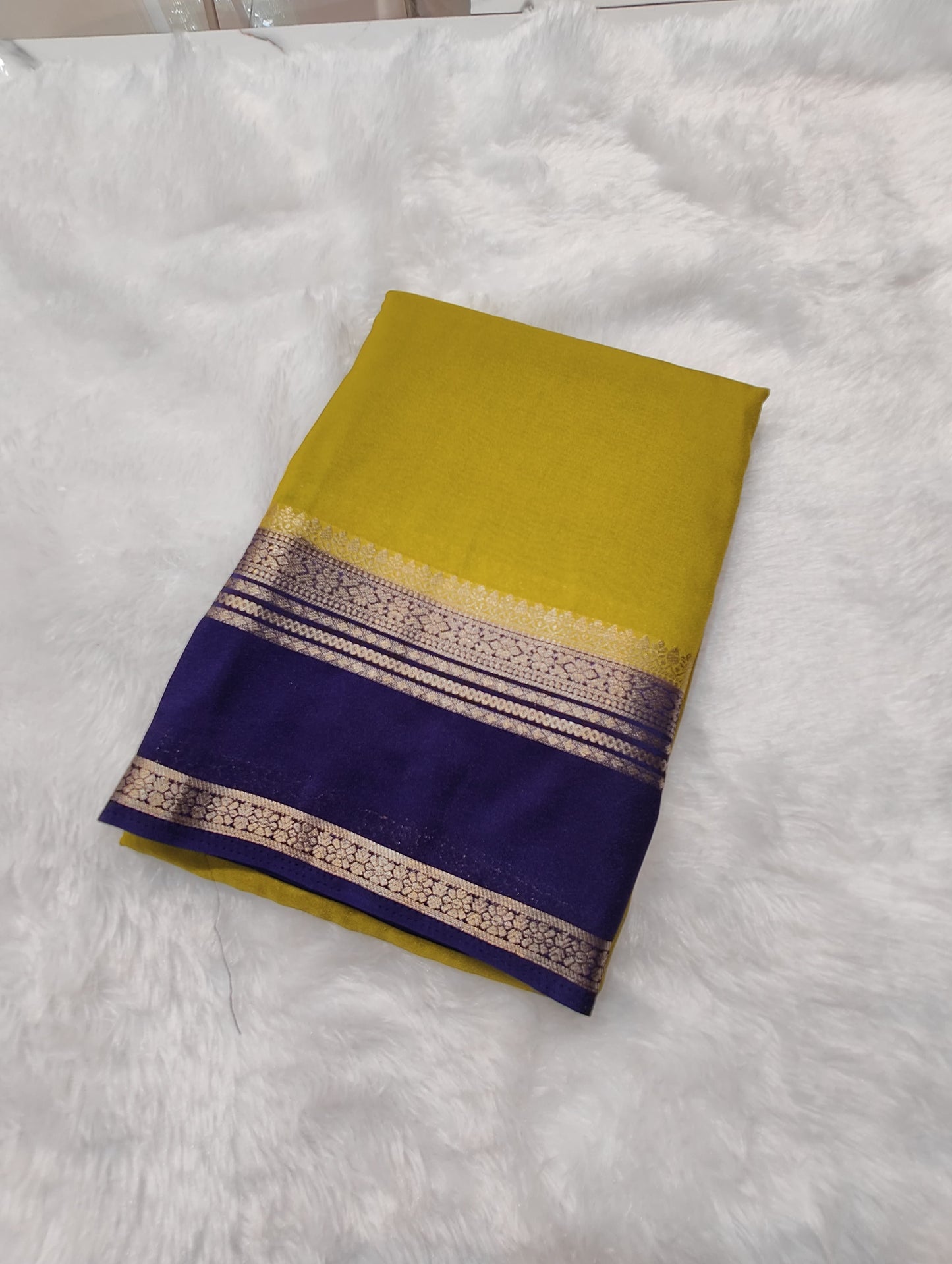 Crepe Plain Bentex Border -KW