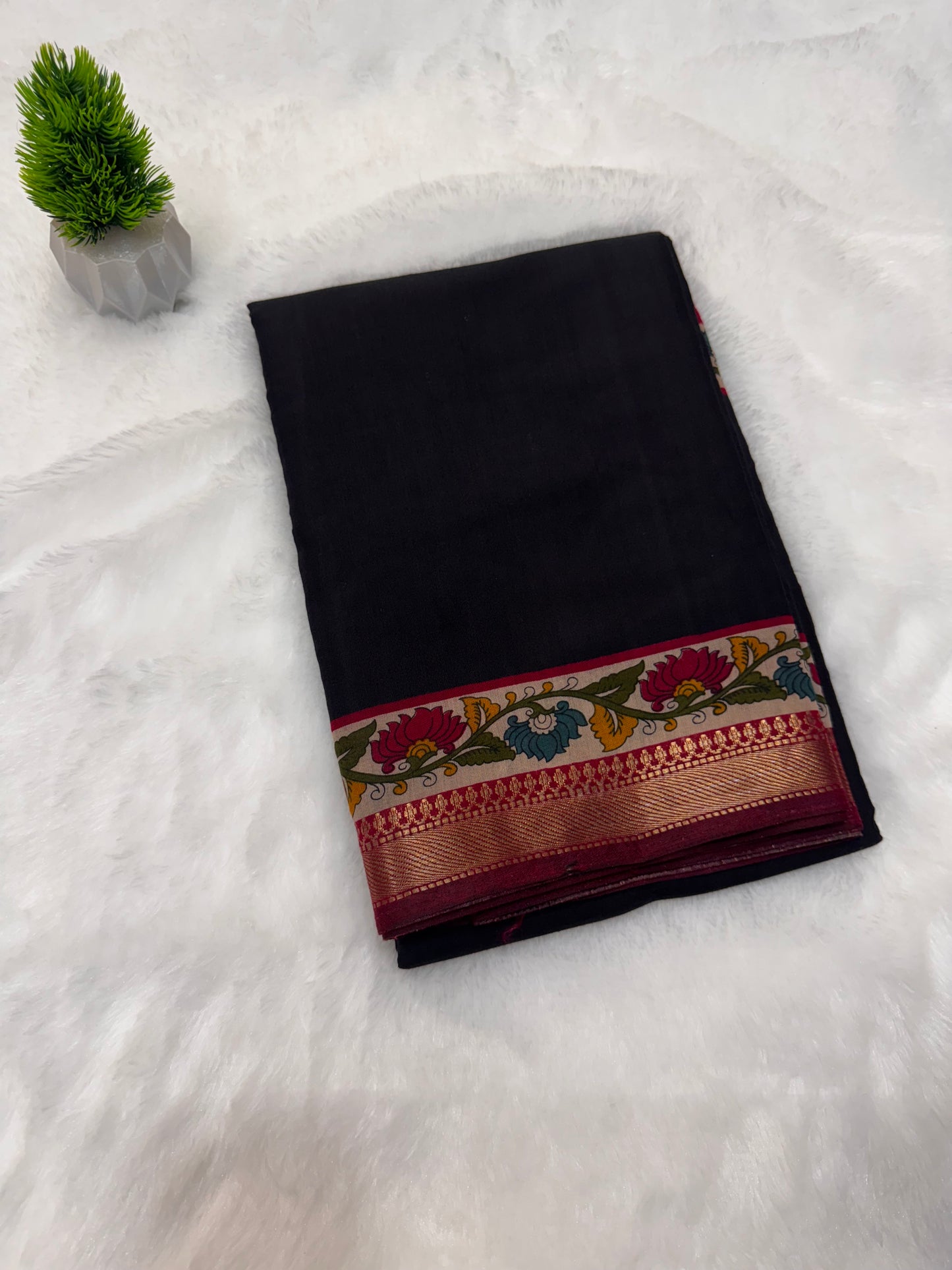 Soft Mul Cotton and Kalamkari Pallu