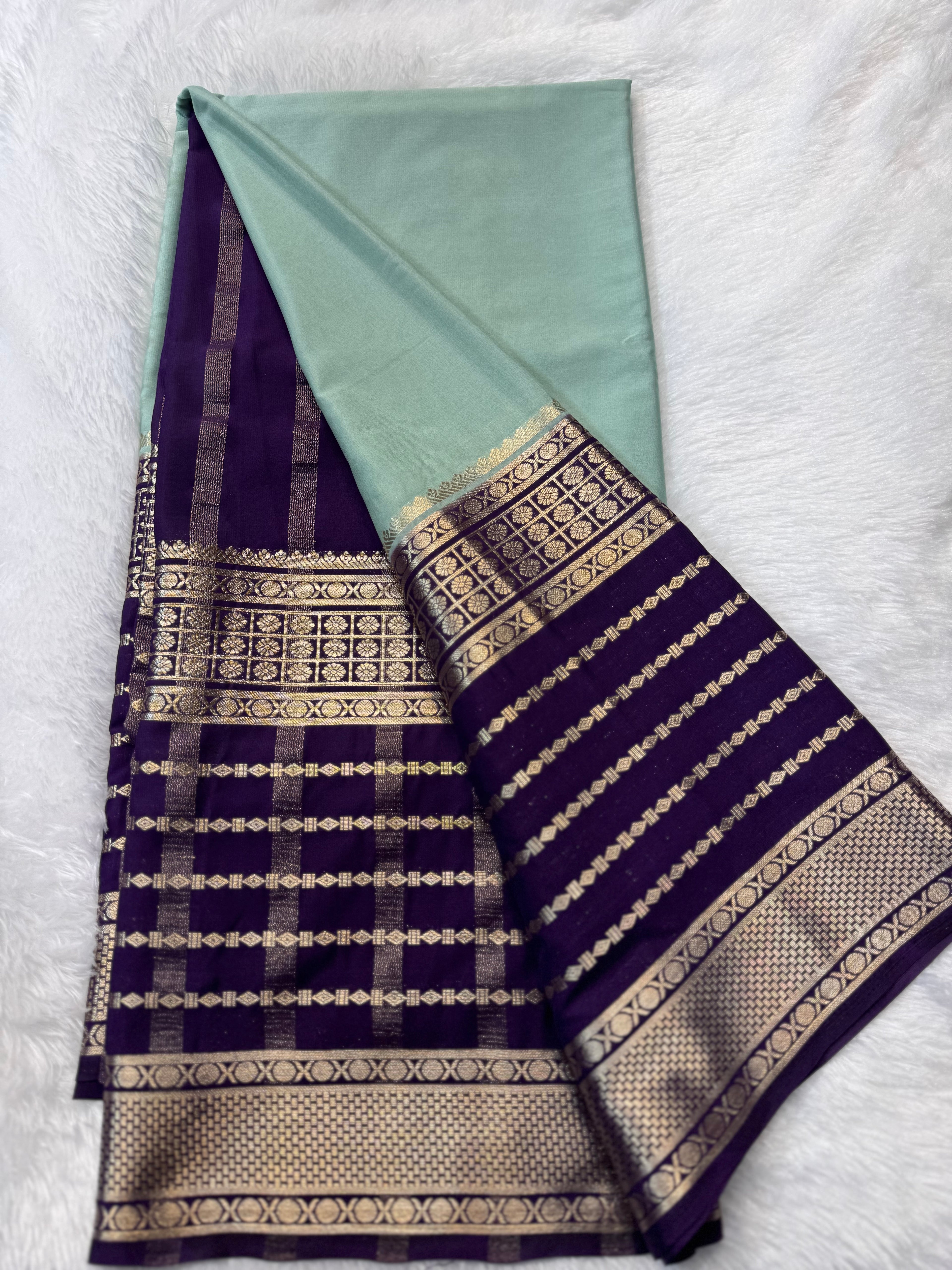 Premium Crepe with Contrast Border