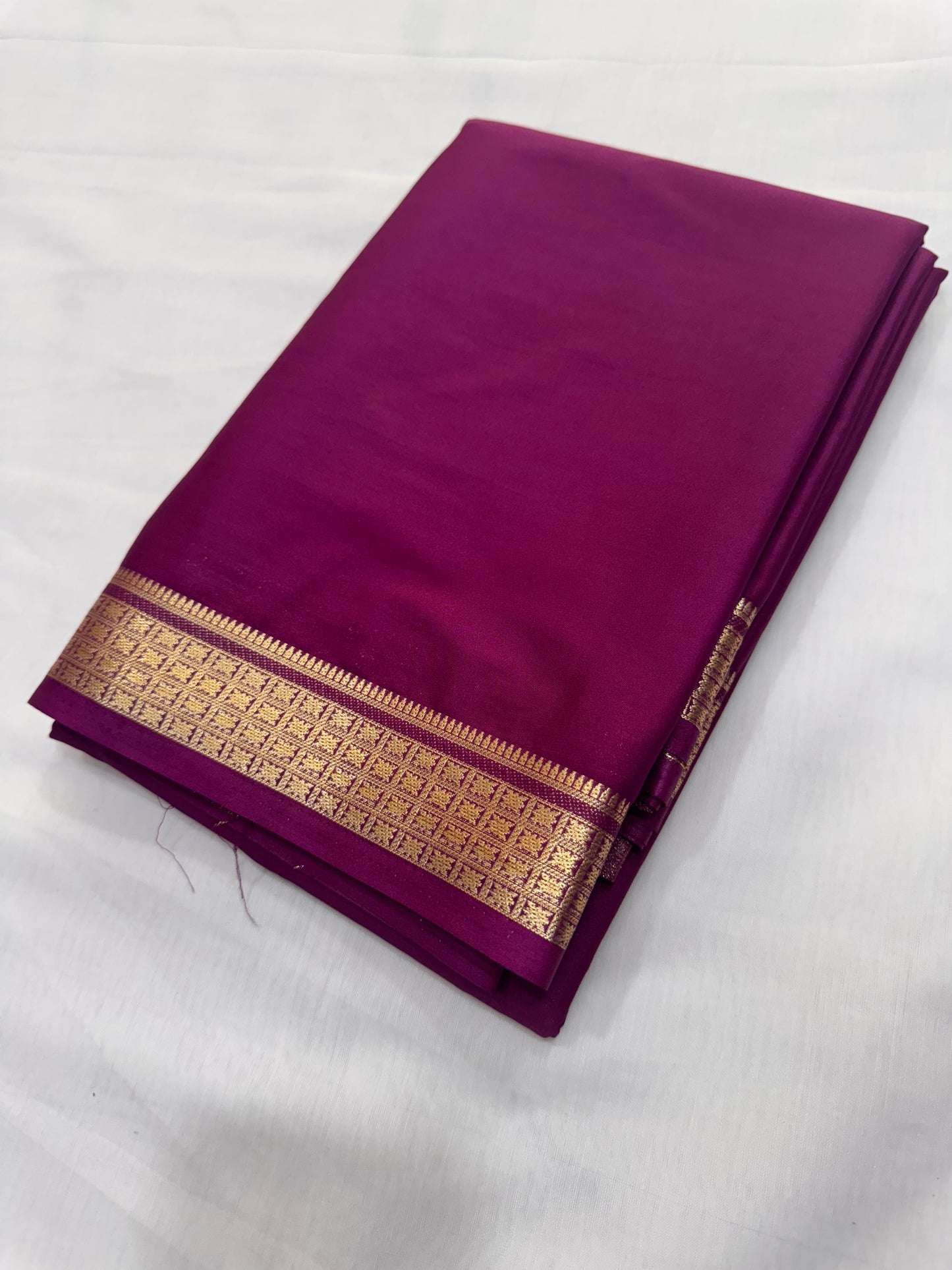 Semi Mysore Crape Small Border