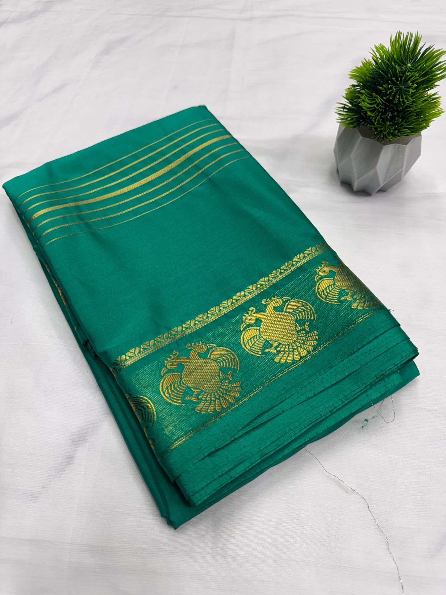 Premium Crepe With Garuda Border