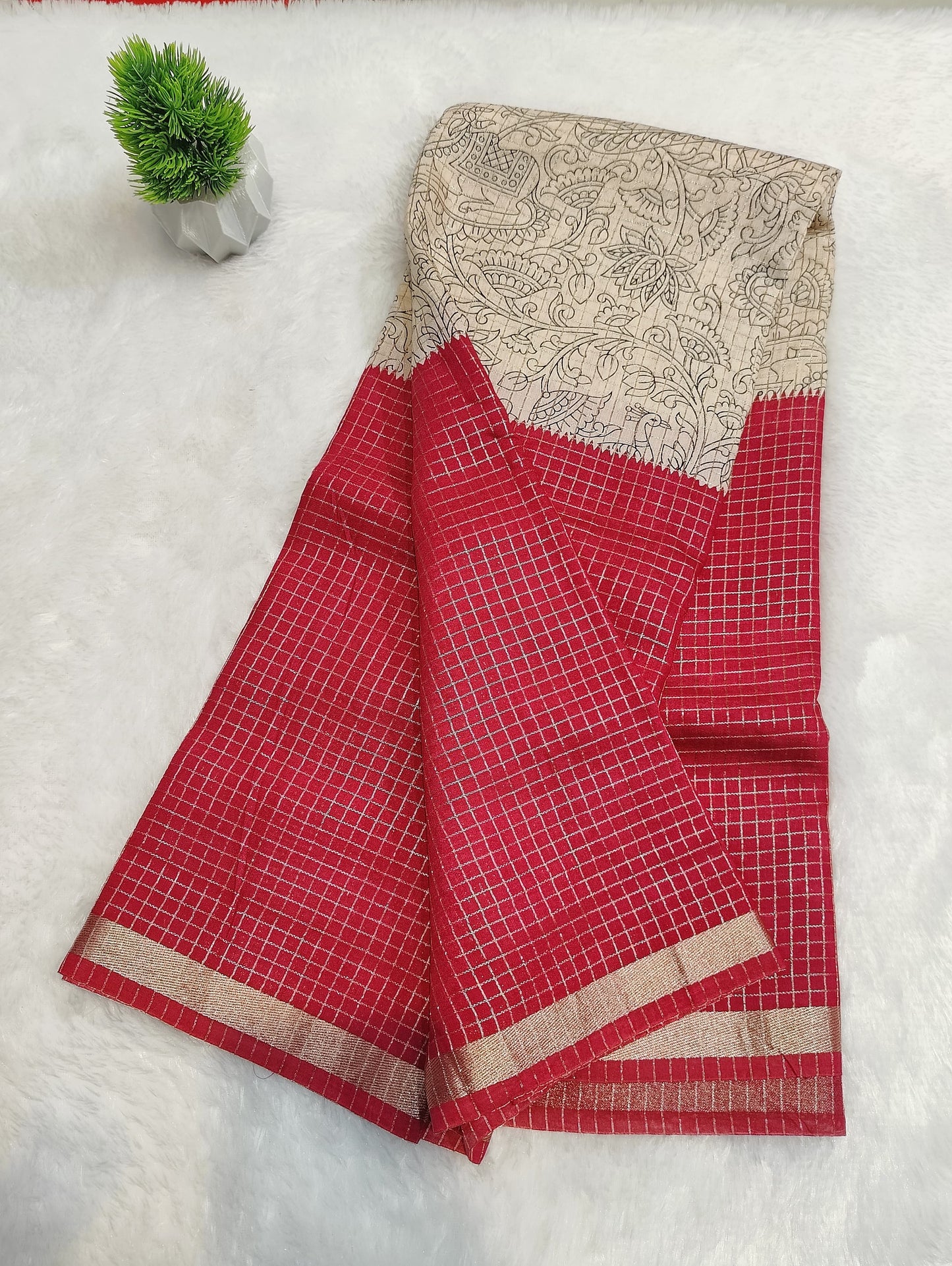 New Kalamkari Checks