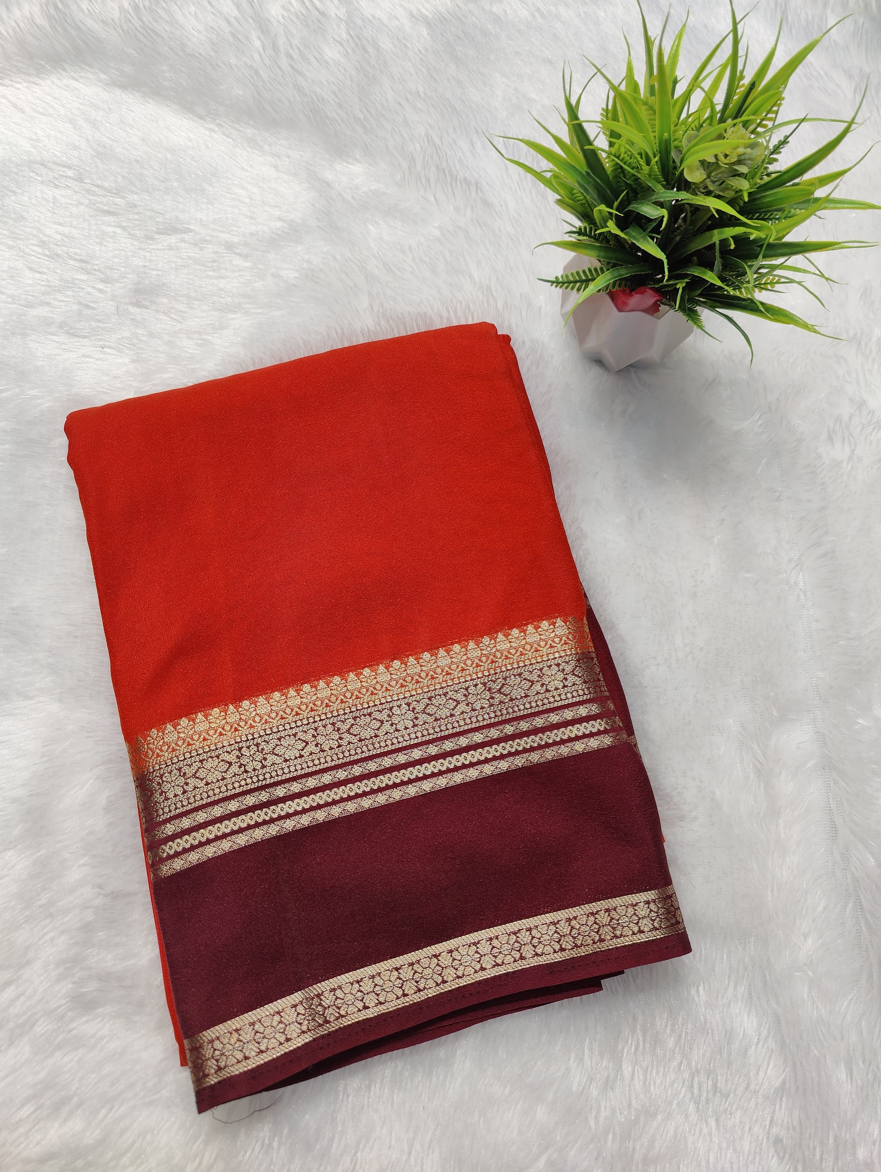 Crepe Plain kw Border Bentex flower