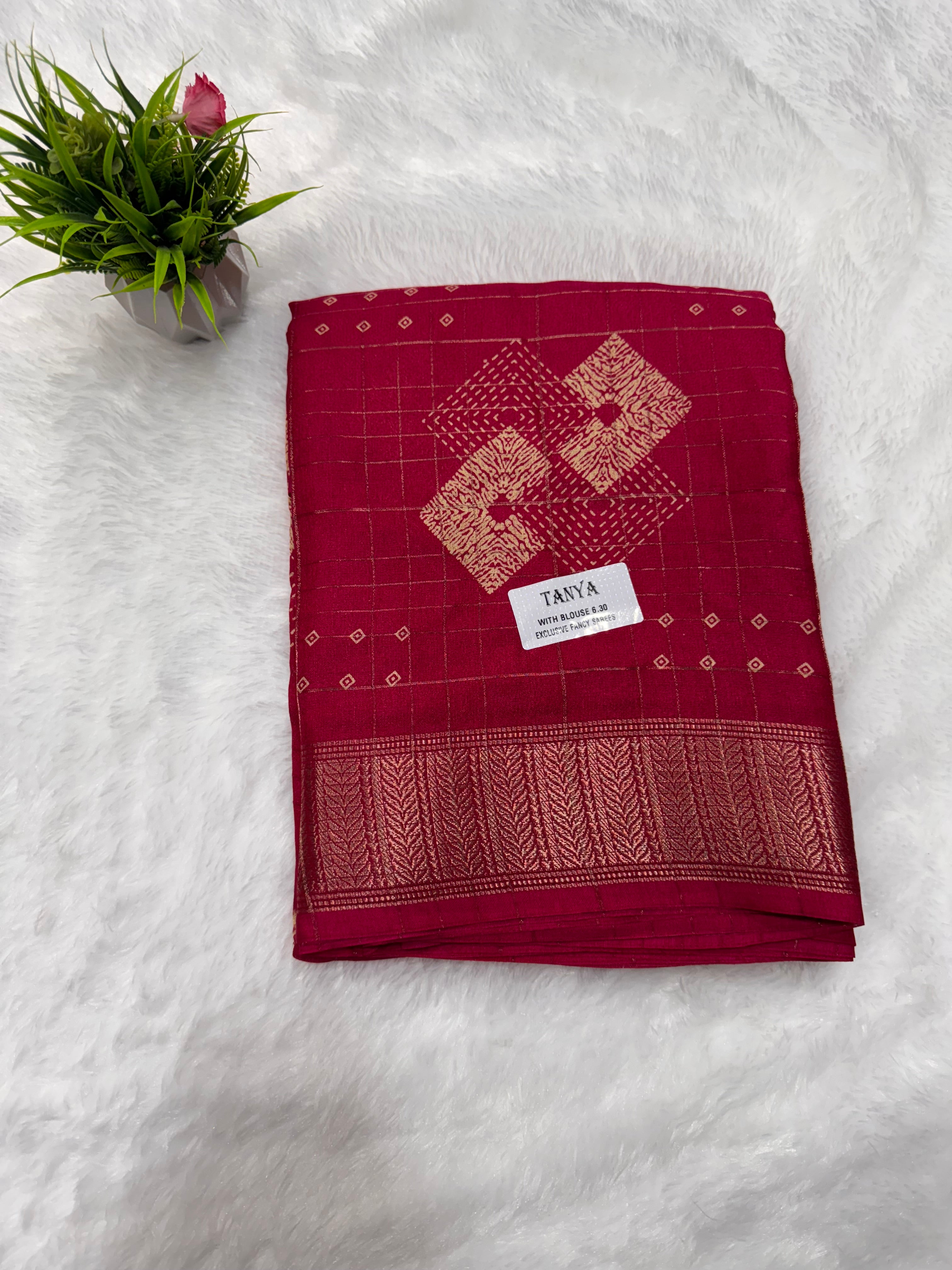 Tanya Fancy Saree Rambos
