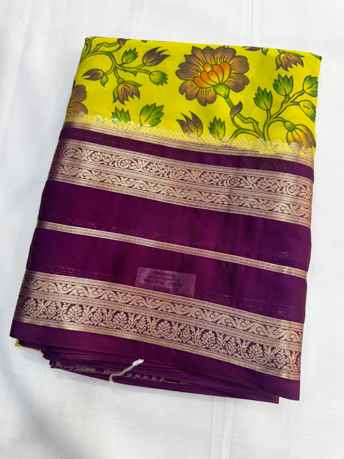 Semi Mysore Crepe Saree budget friendly saree
