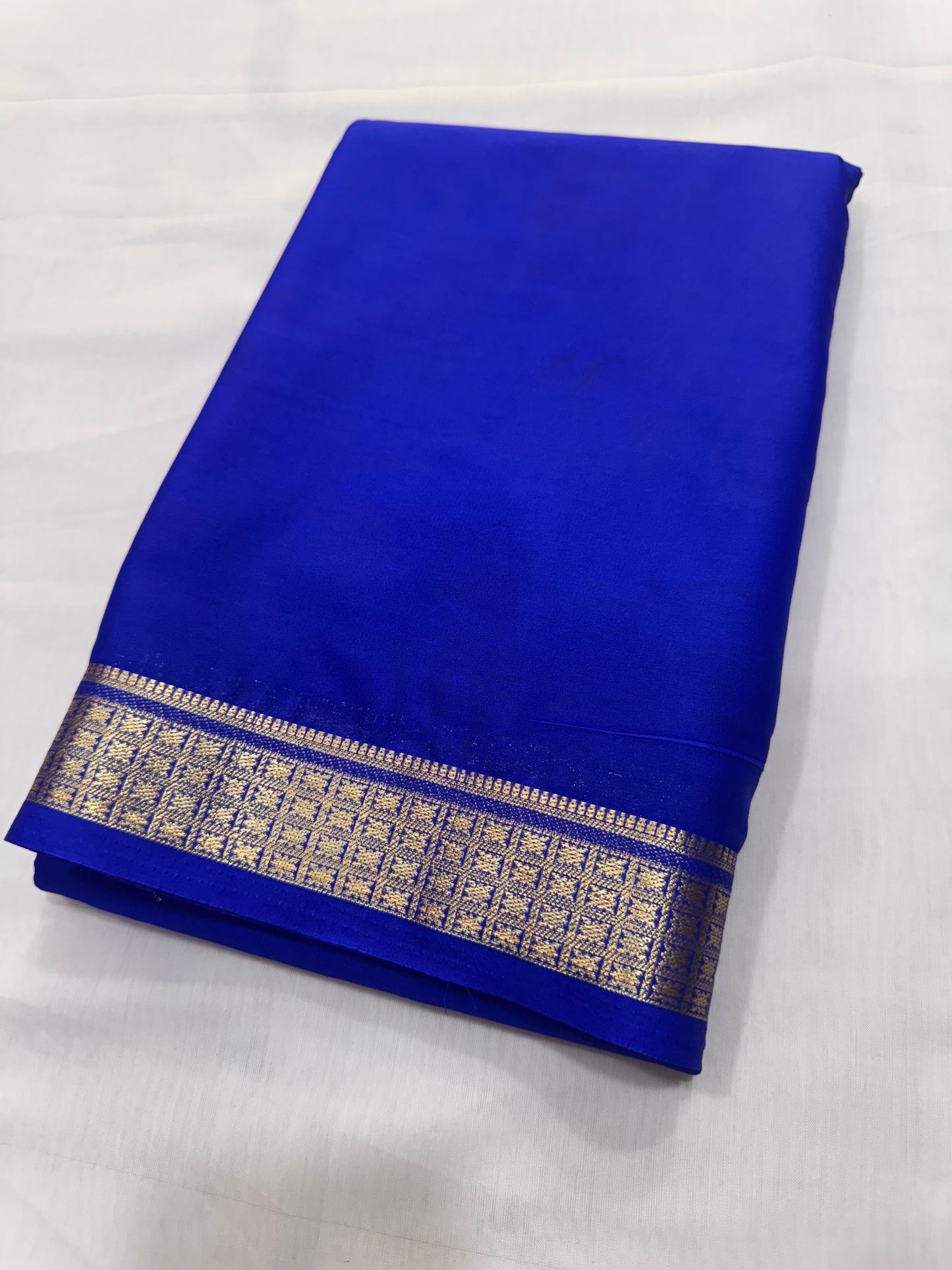 Semi Mysore Crape Small Border