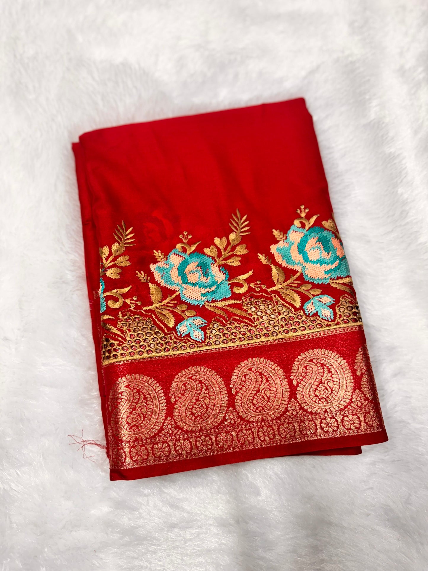 Semi Crepe Emb Cut Work