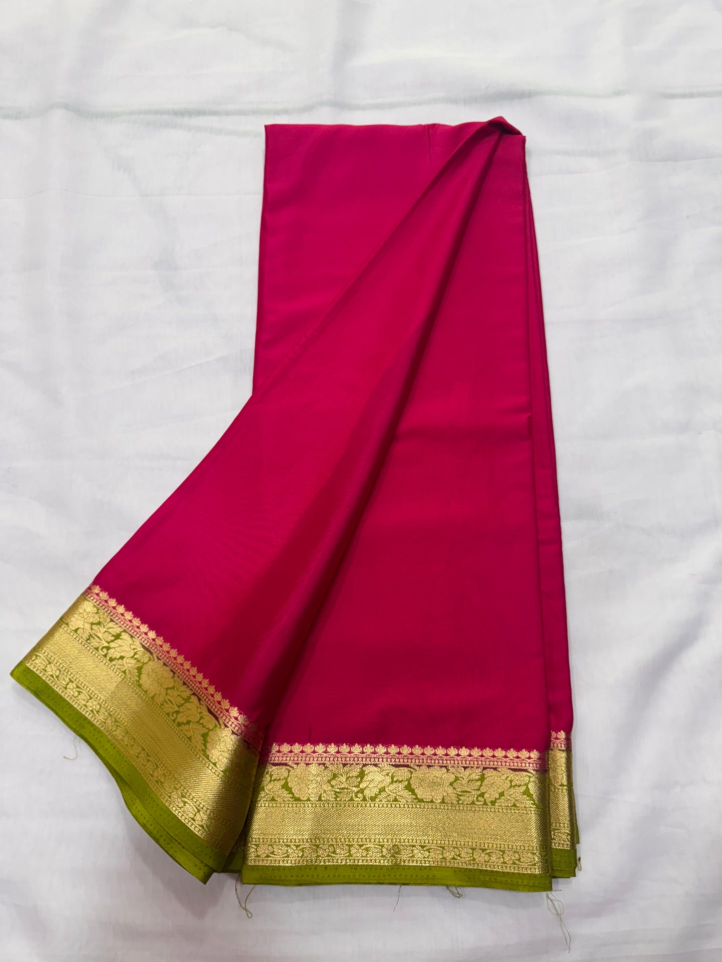 Premium Superfine Crape with Plain border