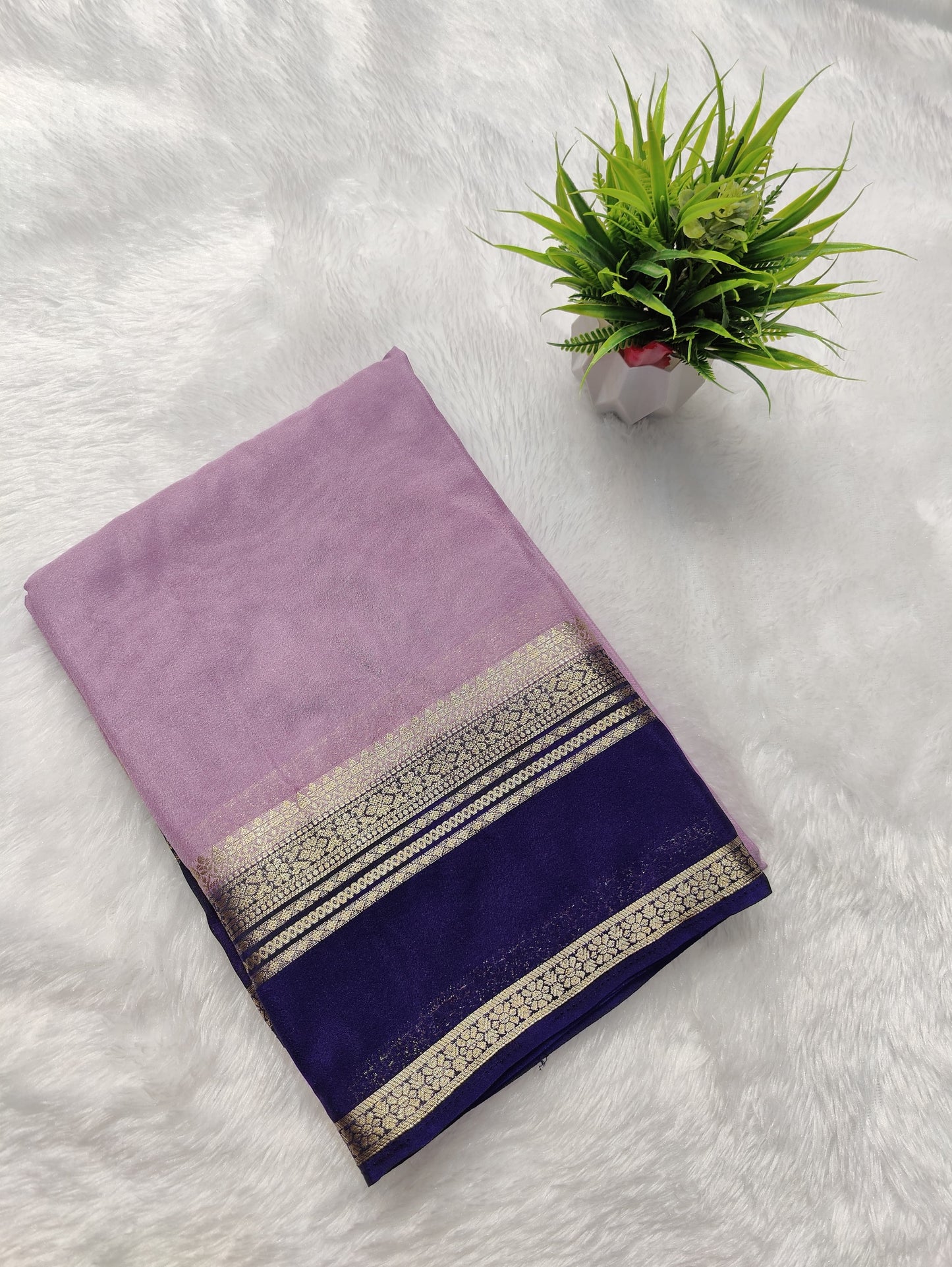 Crepe Plain kw Border Bentex flower