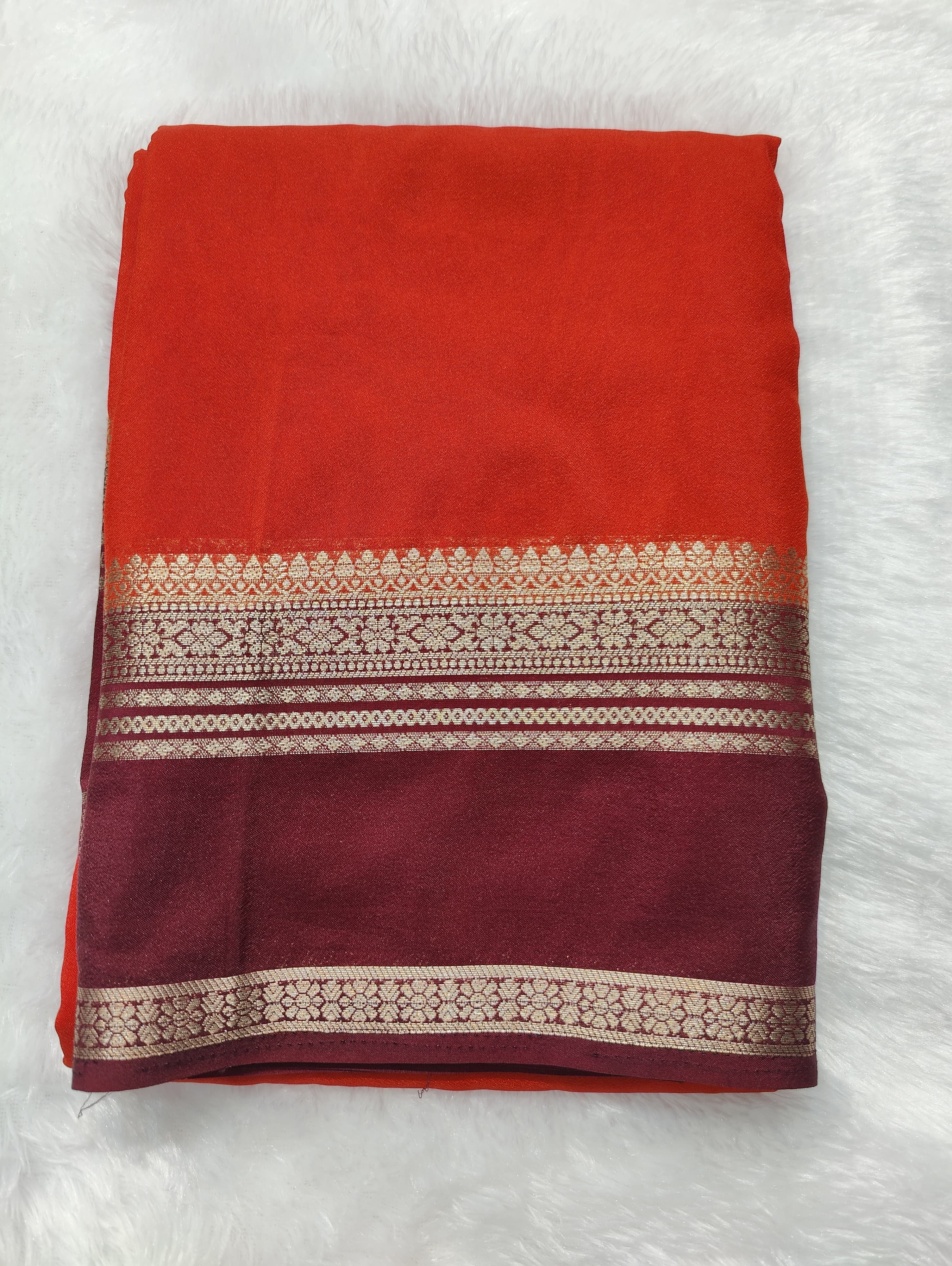 Crepe Plain Bentex Border -KW