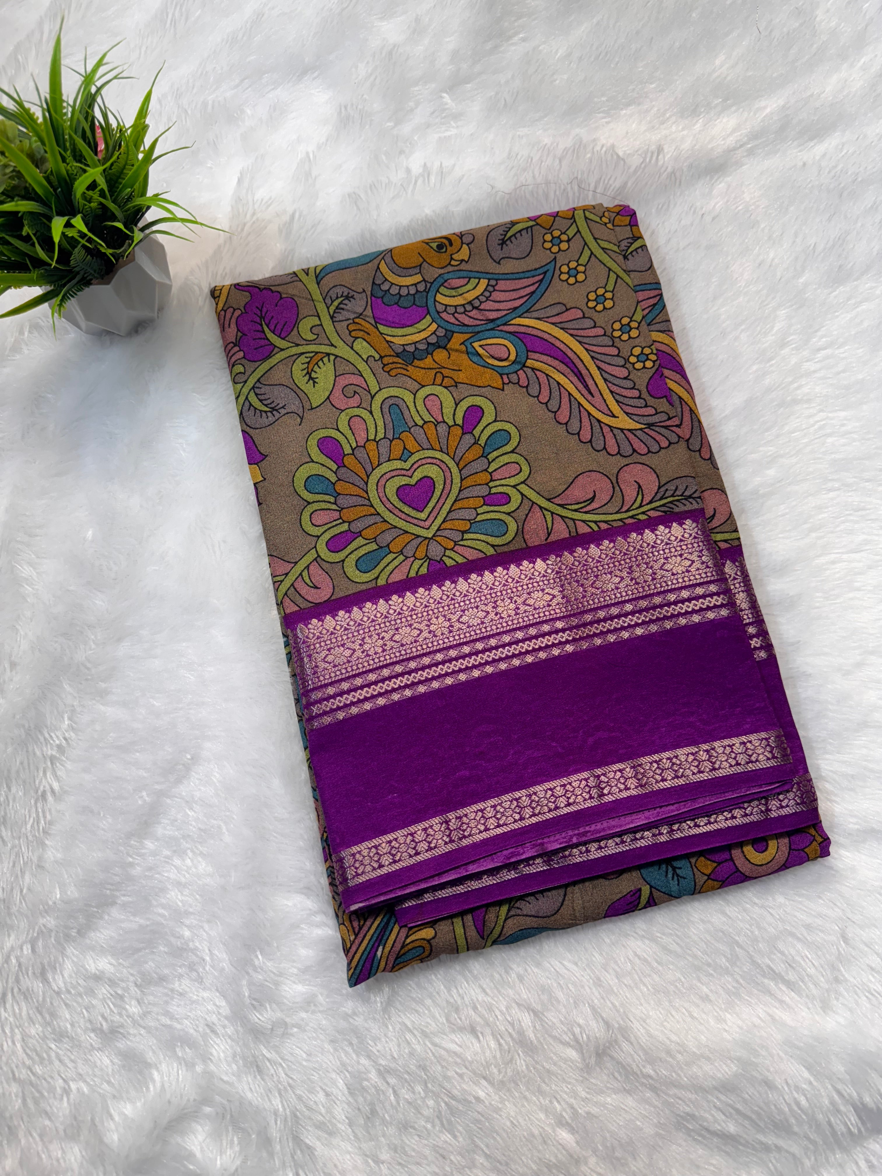 Premium Kalamkari Crepe IT-WT