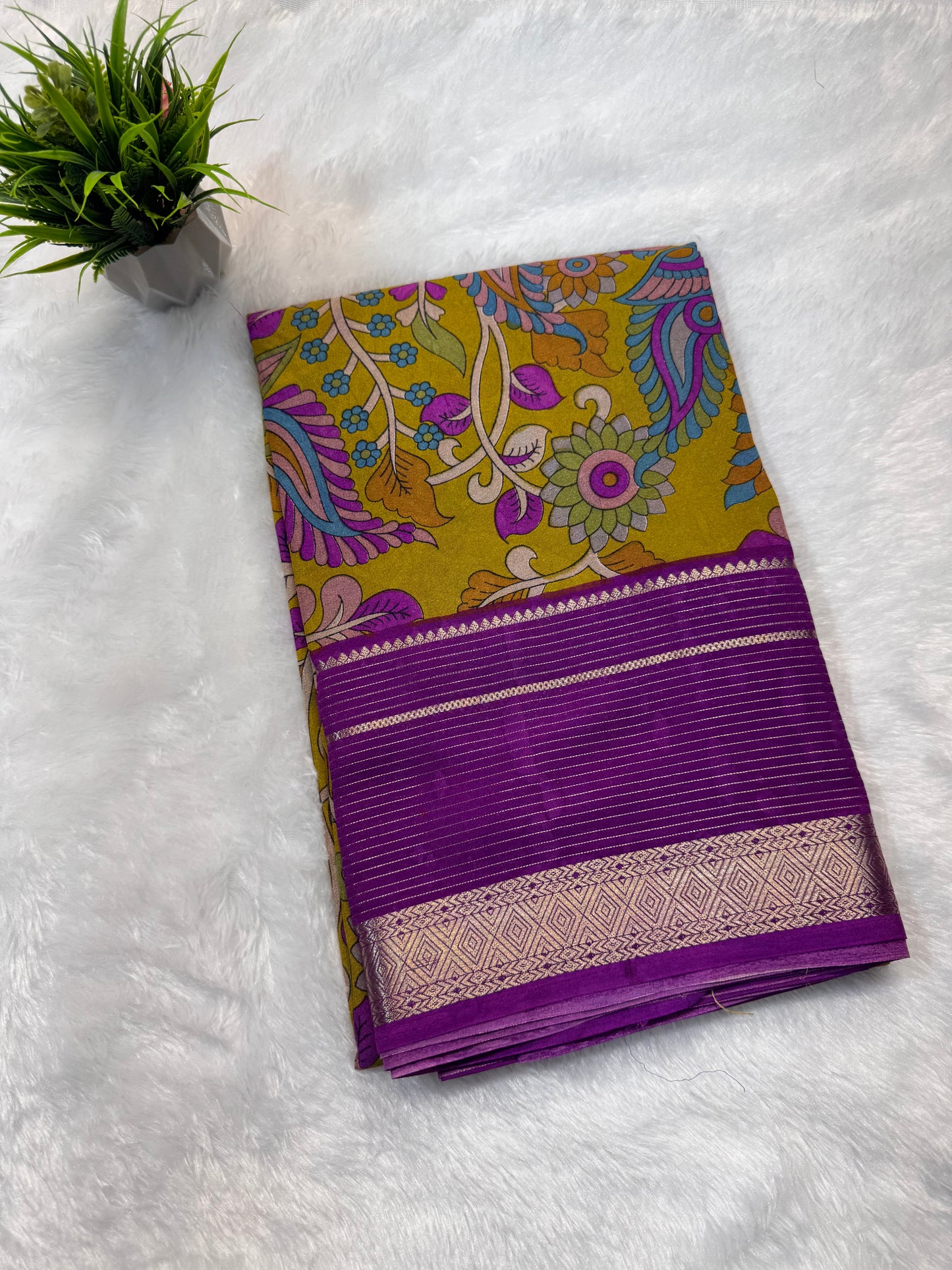 Premium Kalamkari Crepe IT-WT