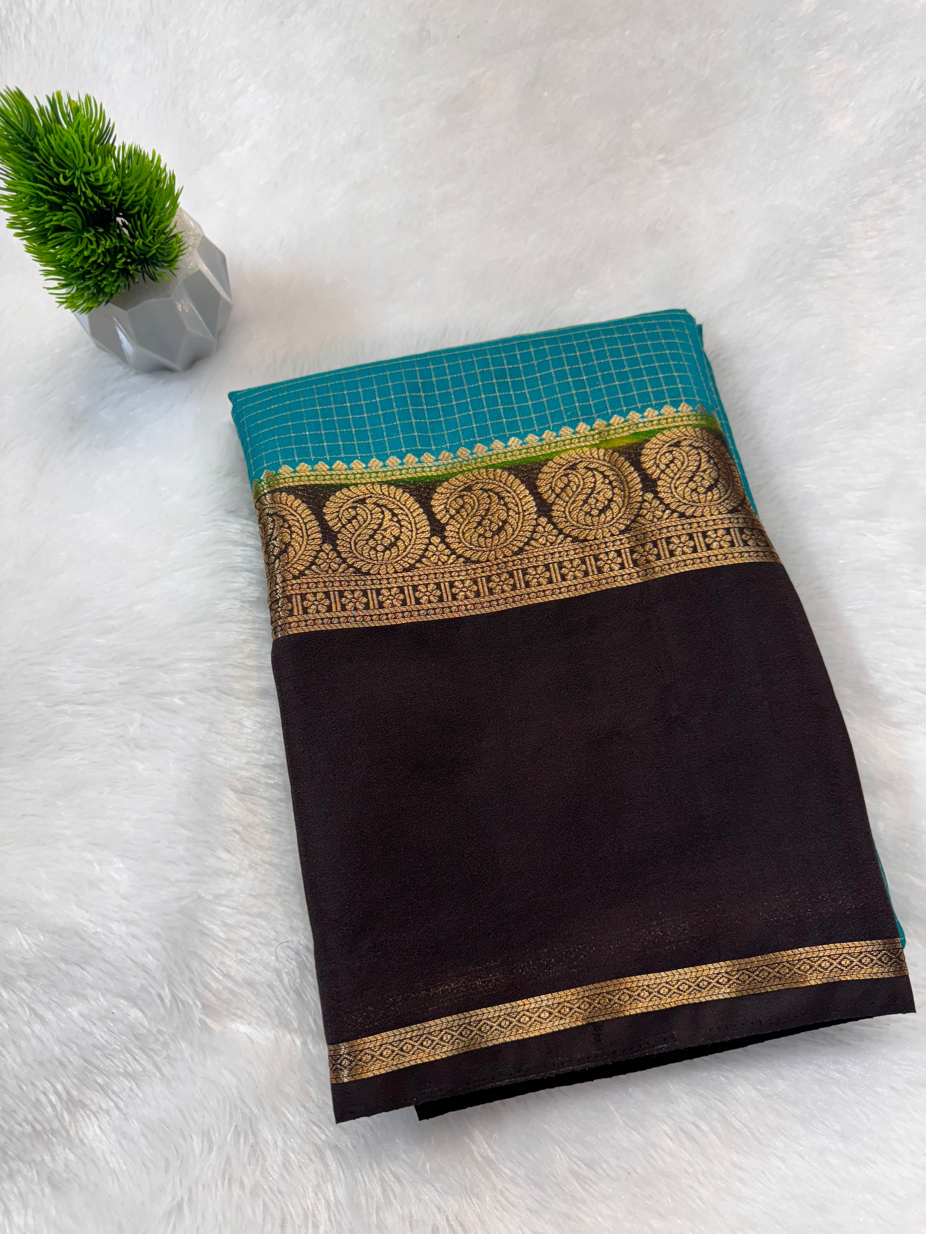 Semi Crepe Richu Pallu