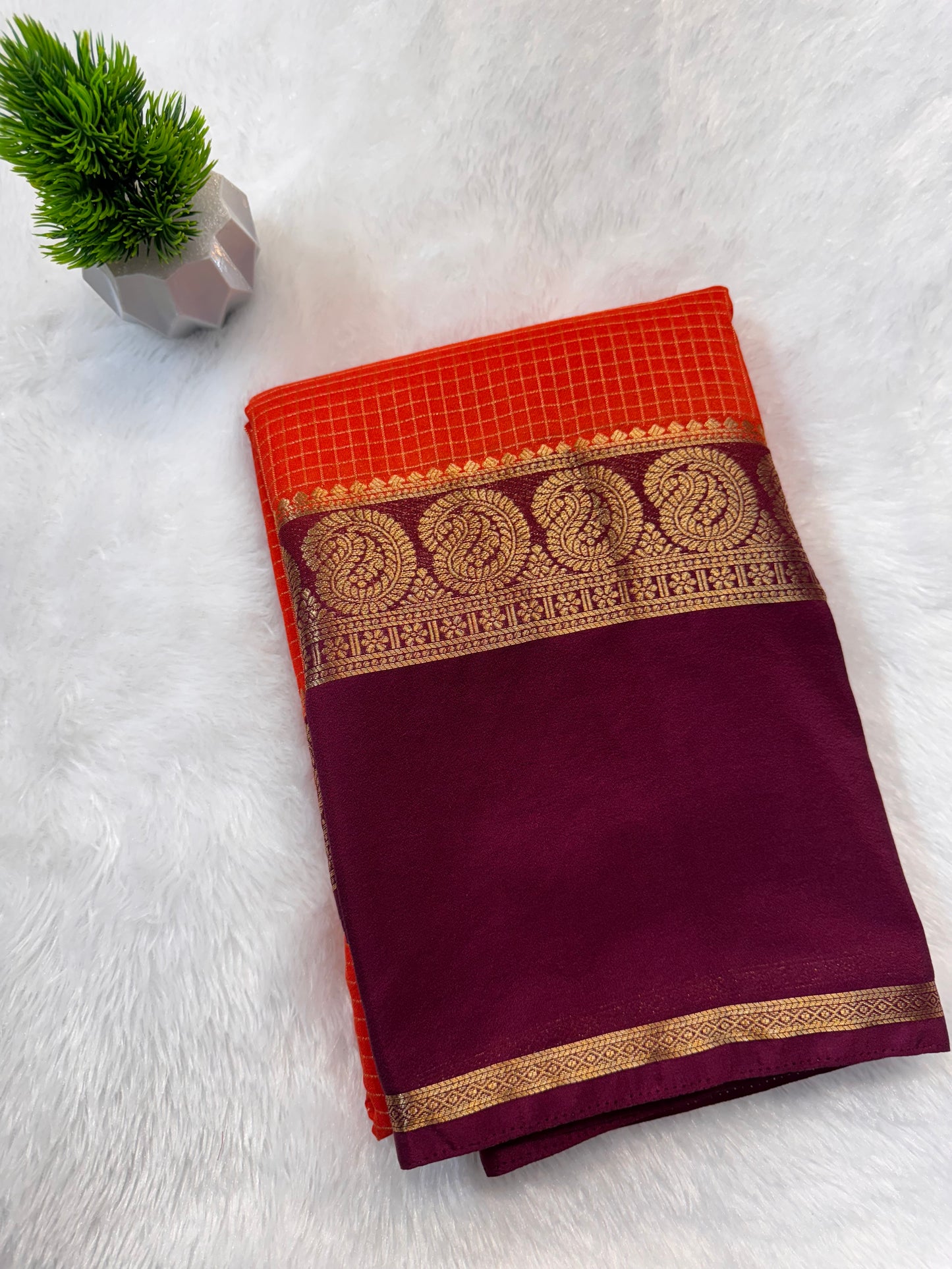 Semi Crepe Richu Pallu